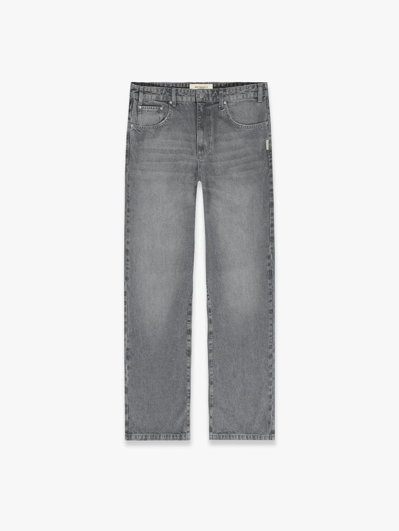 ESSENTIAL STRAIGHT FIT DENIM - WASHED GREY