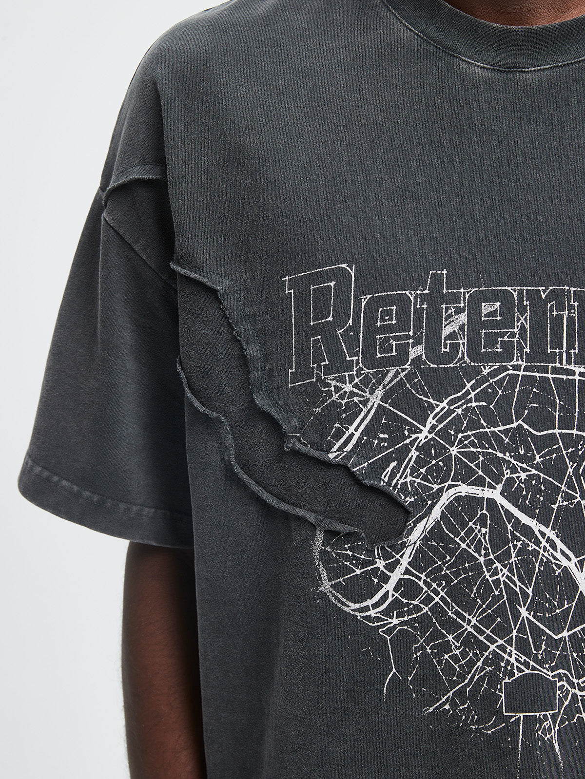 SHATTERED T-SHIRT - BLACK