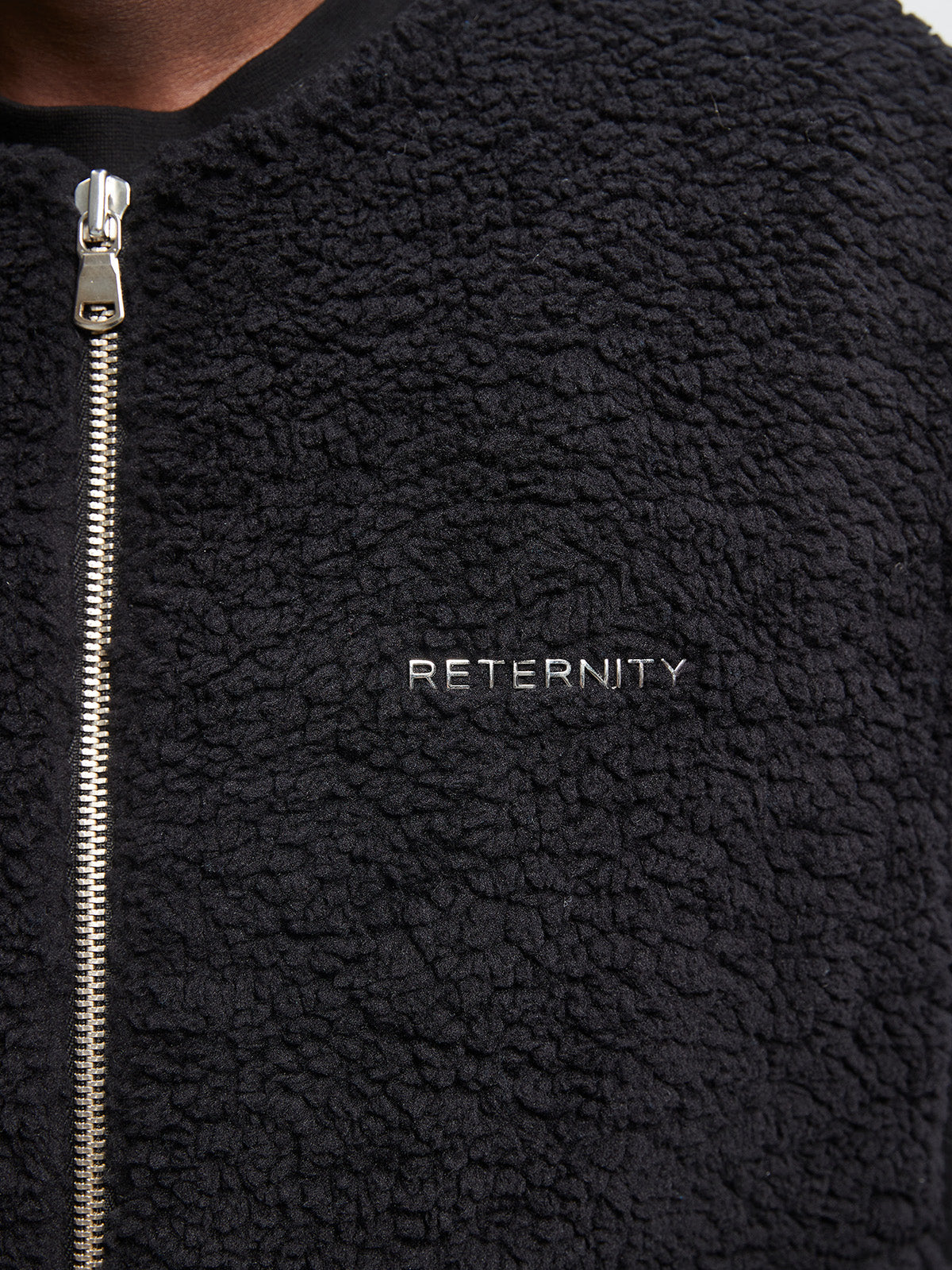 CÉLESTE FLEECE VEST - BLACK