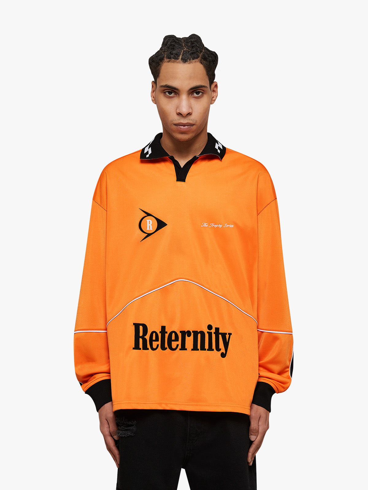 LONGSLEEVE RACING R - BLACK/ORANGE