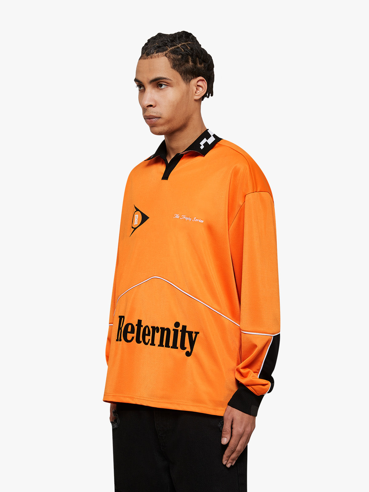 LONGSLEEVE RACING R - BLACK/ORANGE
