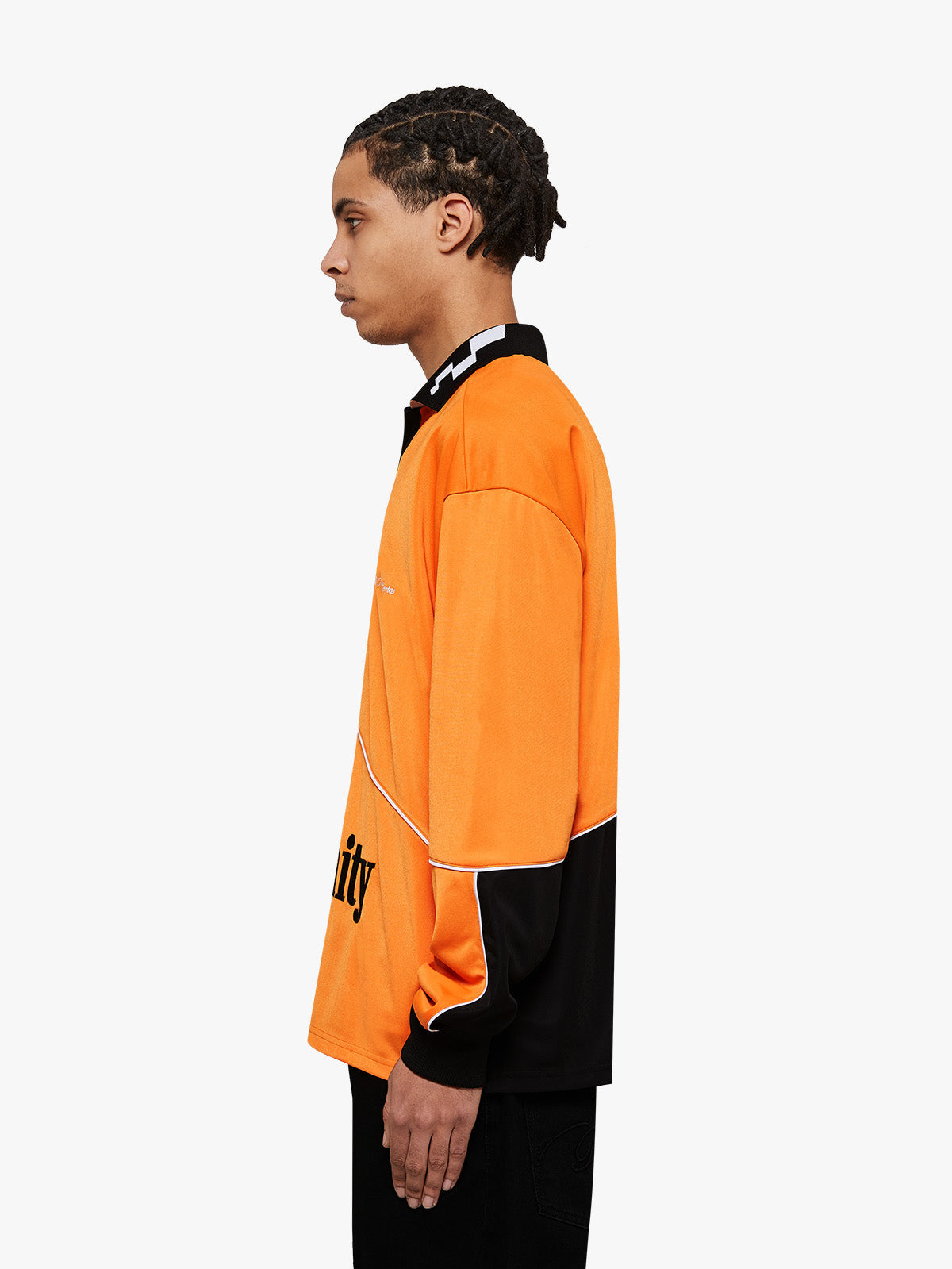 LONGSLEEVE RACING R - BLACK/ORANGE