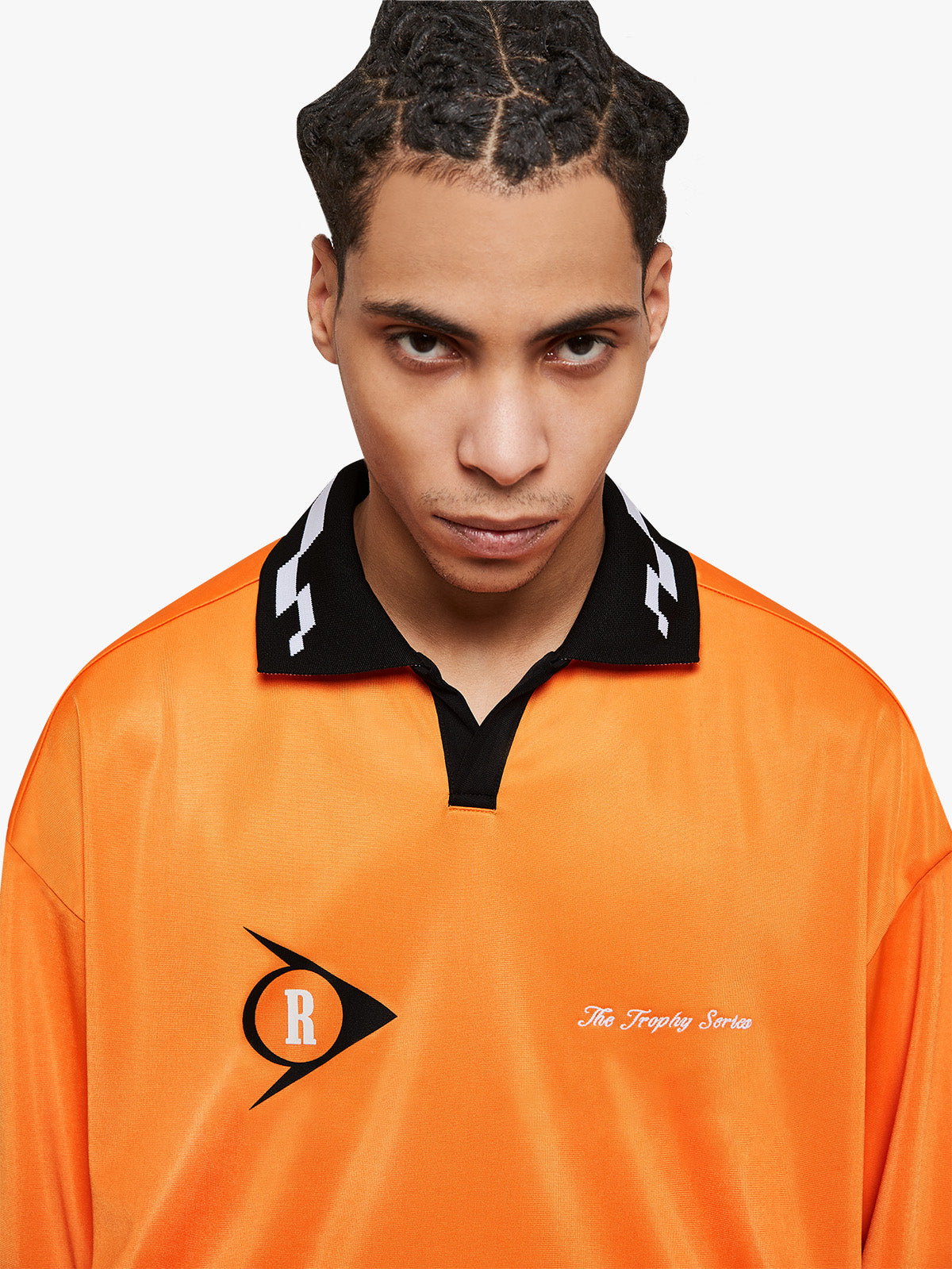 LONGSLEEVE RACING R - BLACK/ORANGE