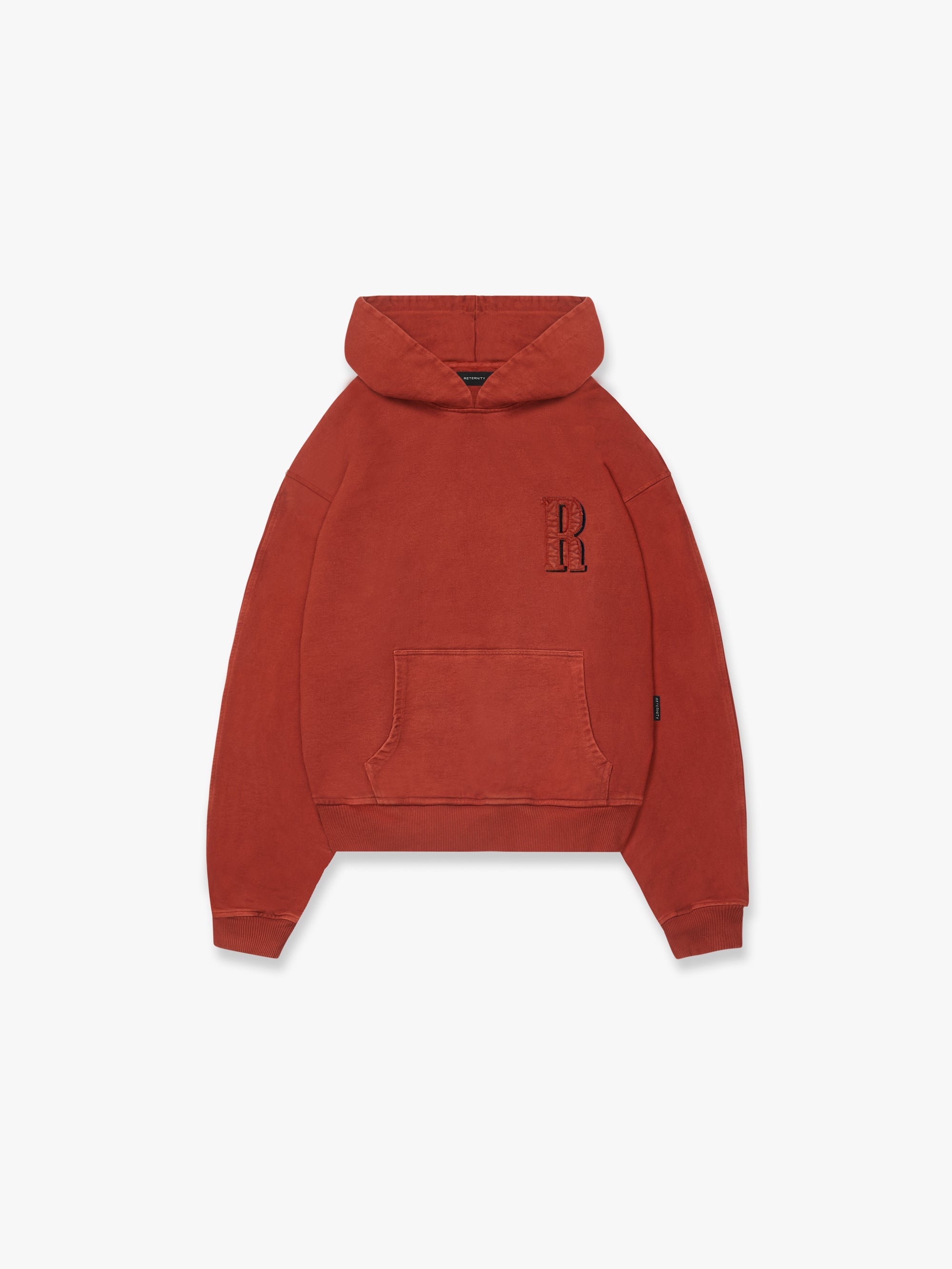 HOODIE 'R' - WASHED RED