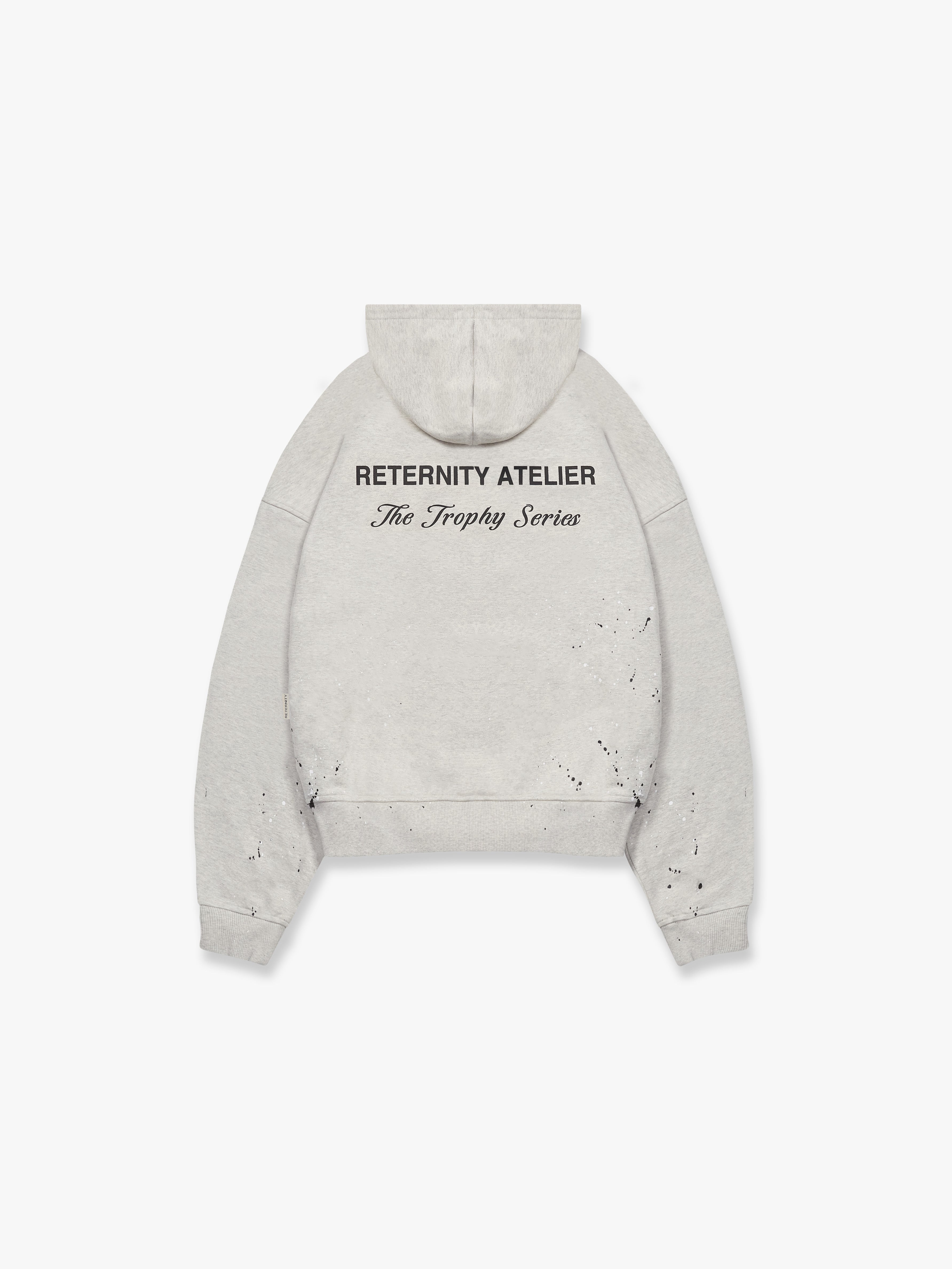 HOODIE SPLATTER EFFECTS - MELANGE GREY