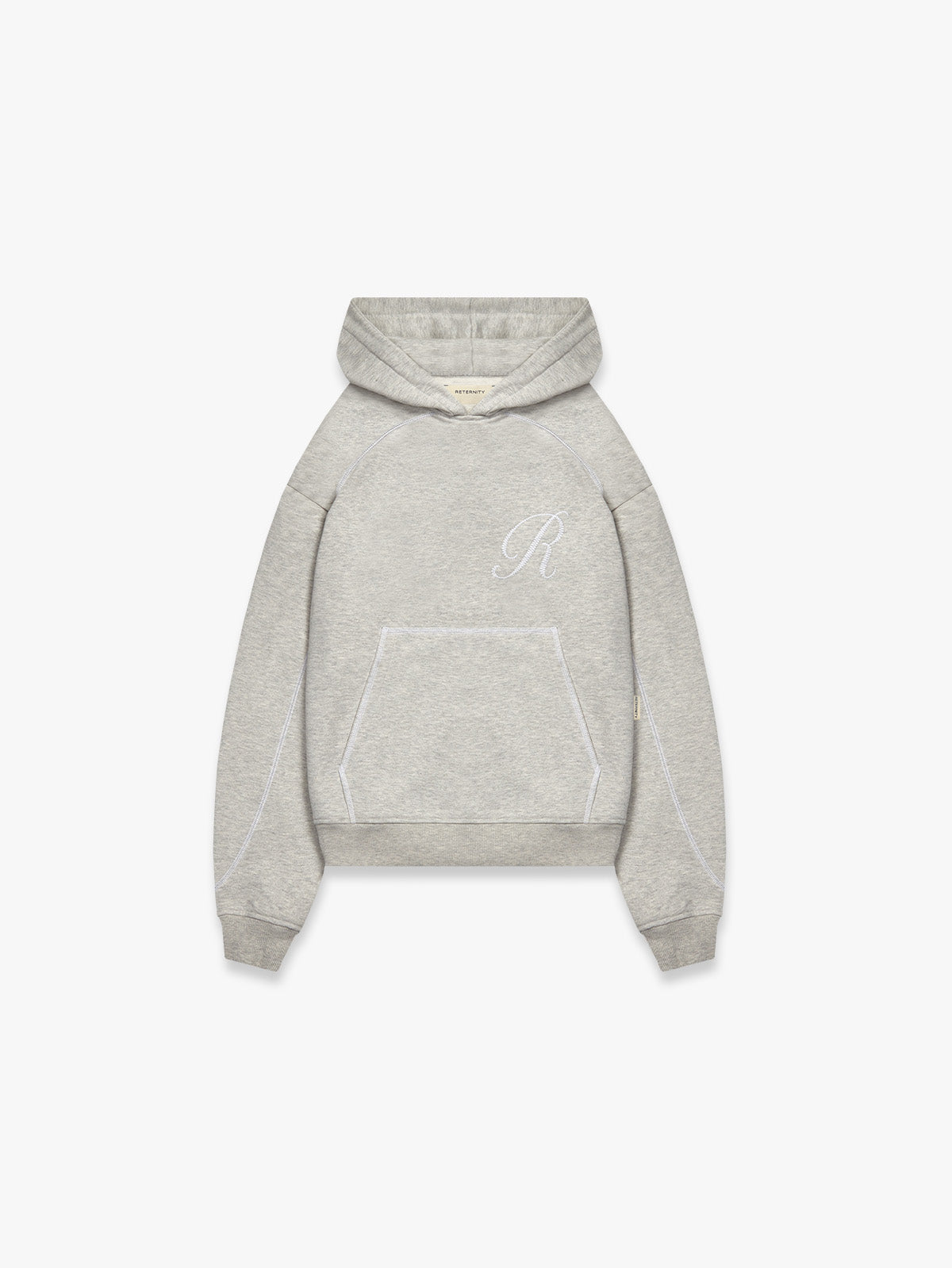 STITCHED ‘R’ HOODIE - MELANGE