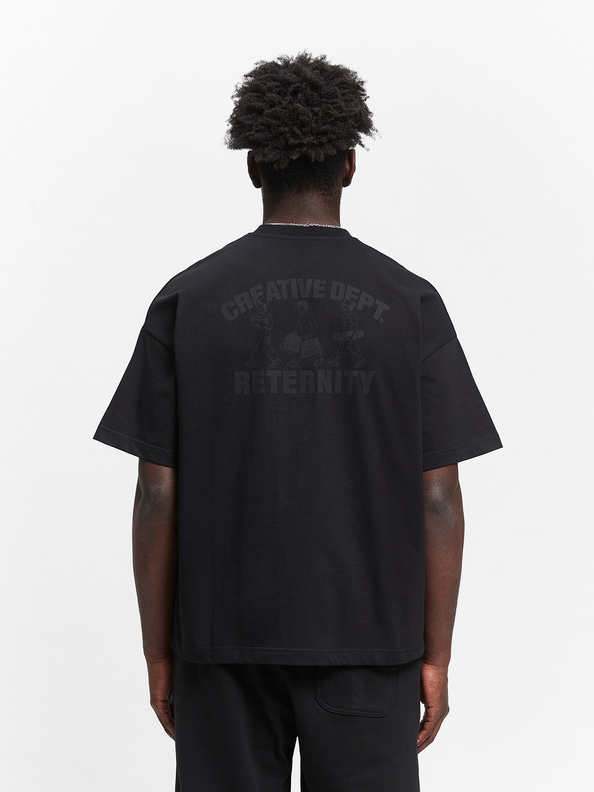 CREATIVE DEPT LOGO T-SHIRT - BLACK