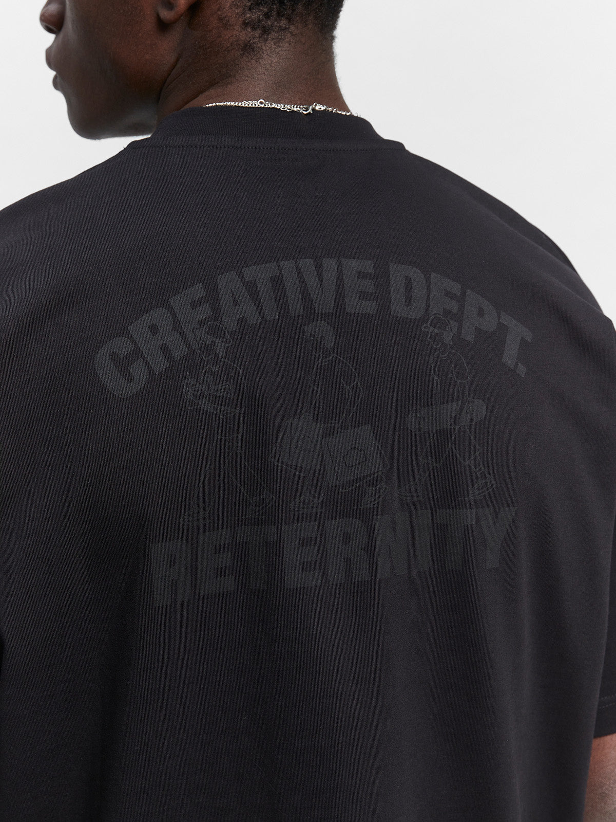 CREATIVE DEPT LOGO T-SHIRT - BLACK