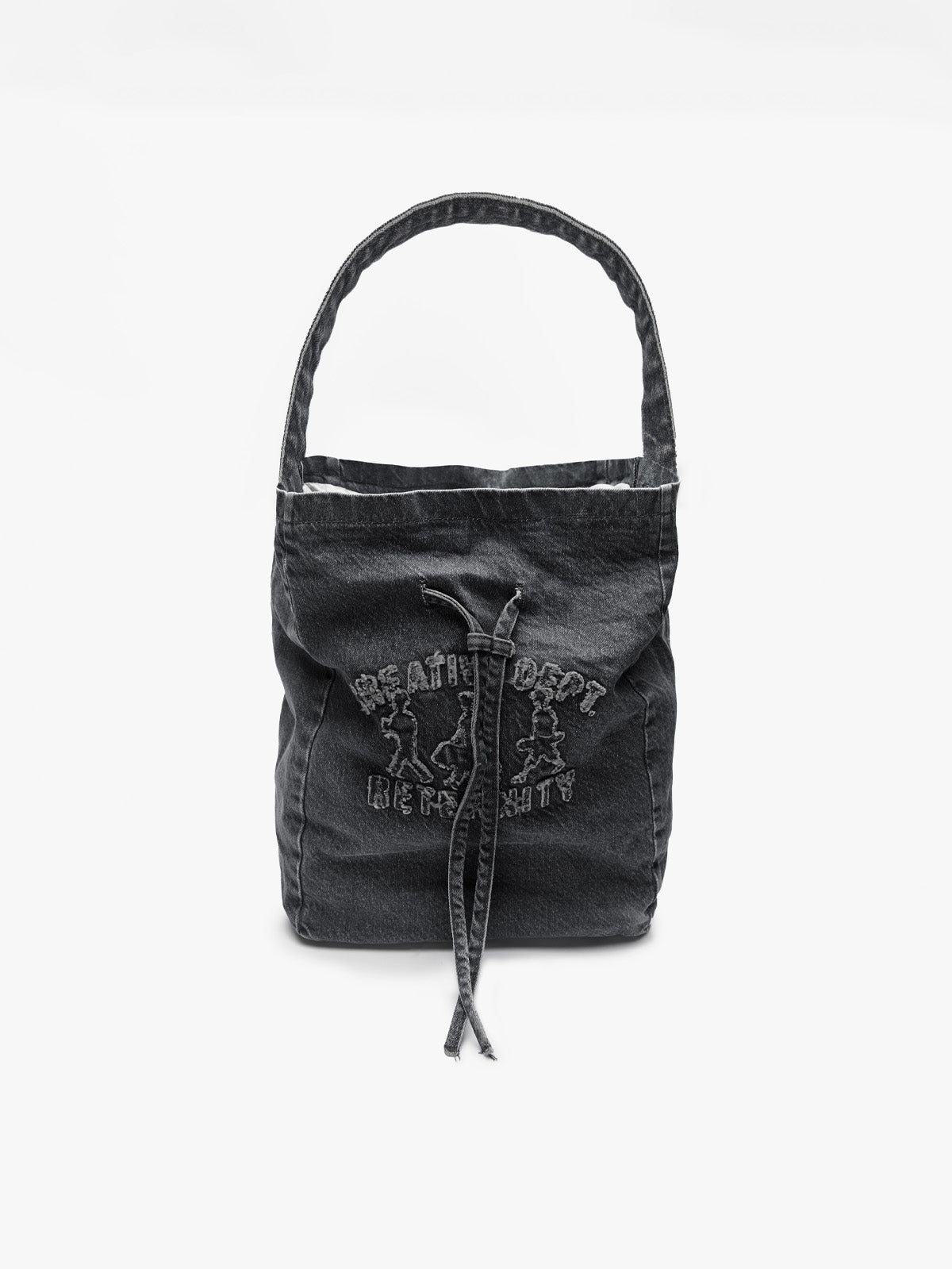 CREATIVE DEPT LOGO TOTE BAG - BLACK DENIM