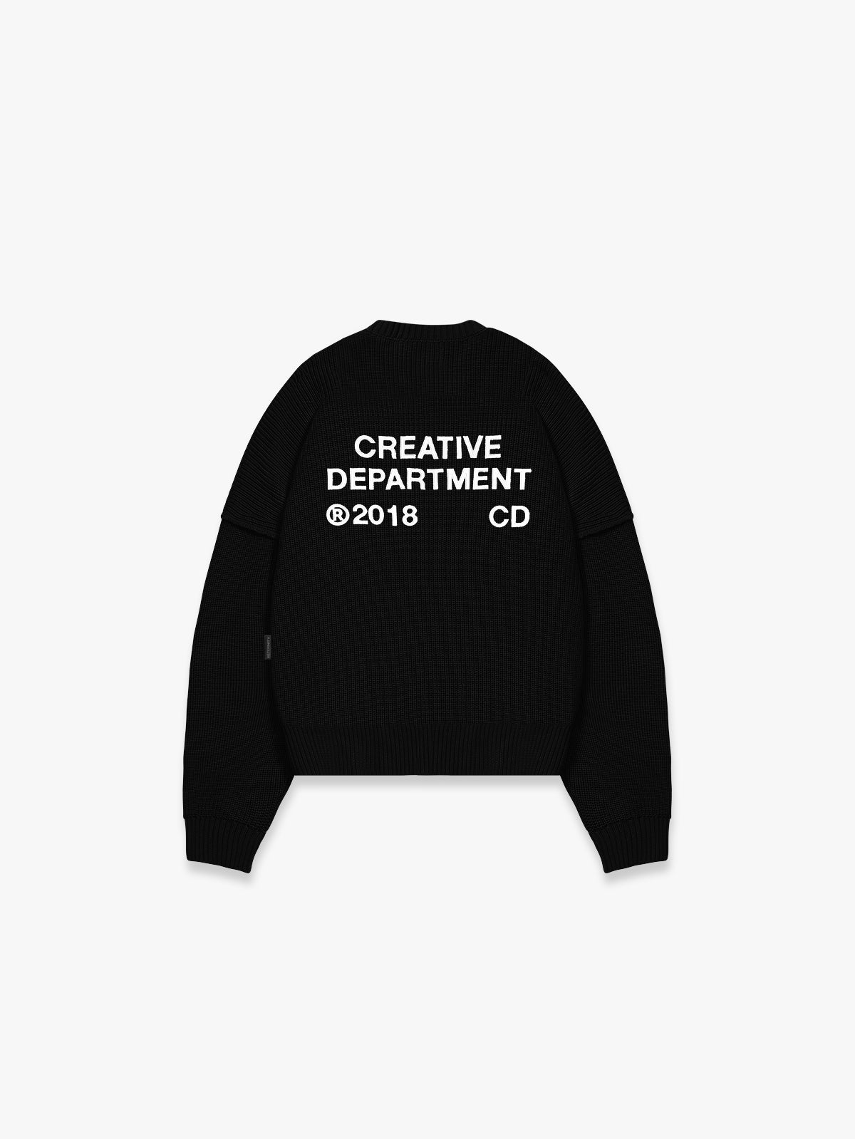 CREATIVE DEPT KNIT SWEATER - BLACK