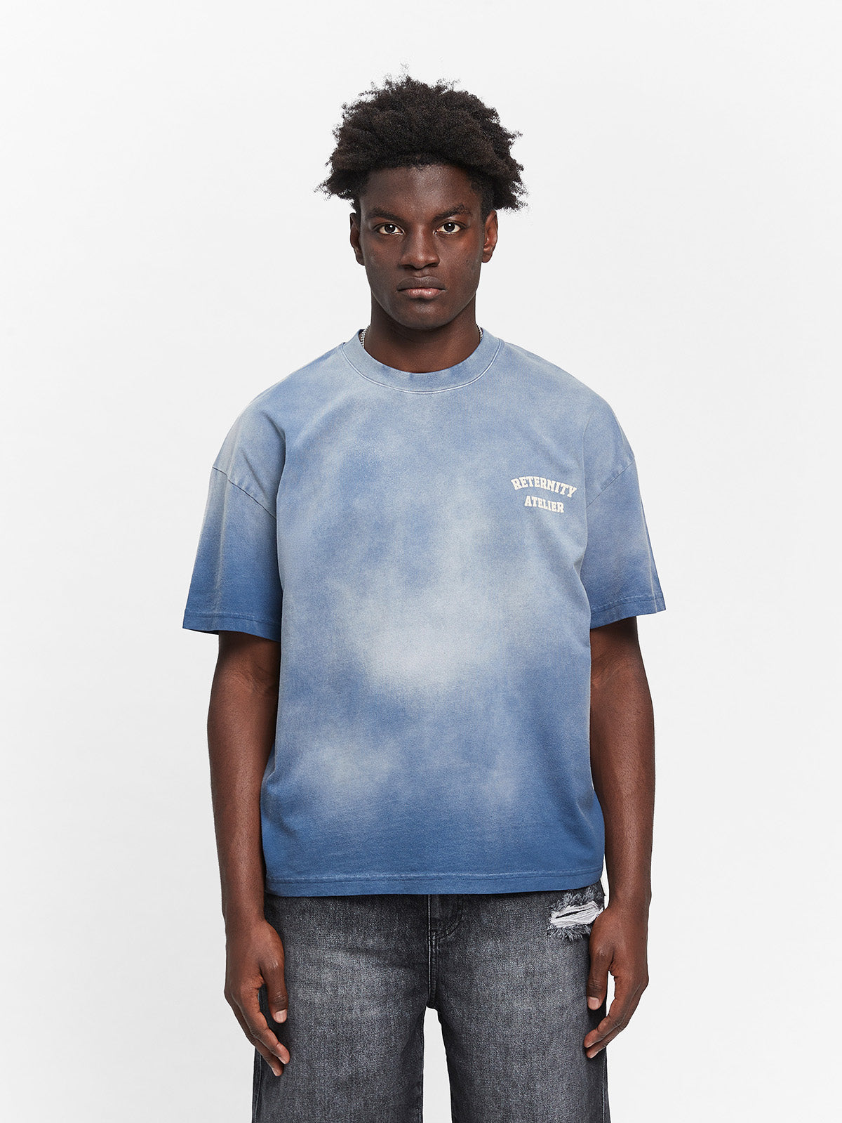 ARTS & CRAFT T-SHIRT - WASHED BLUE