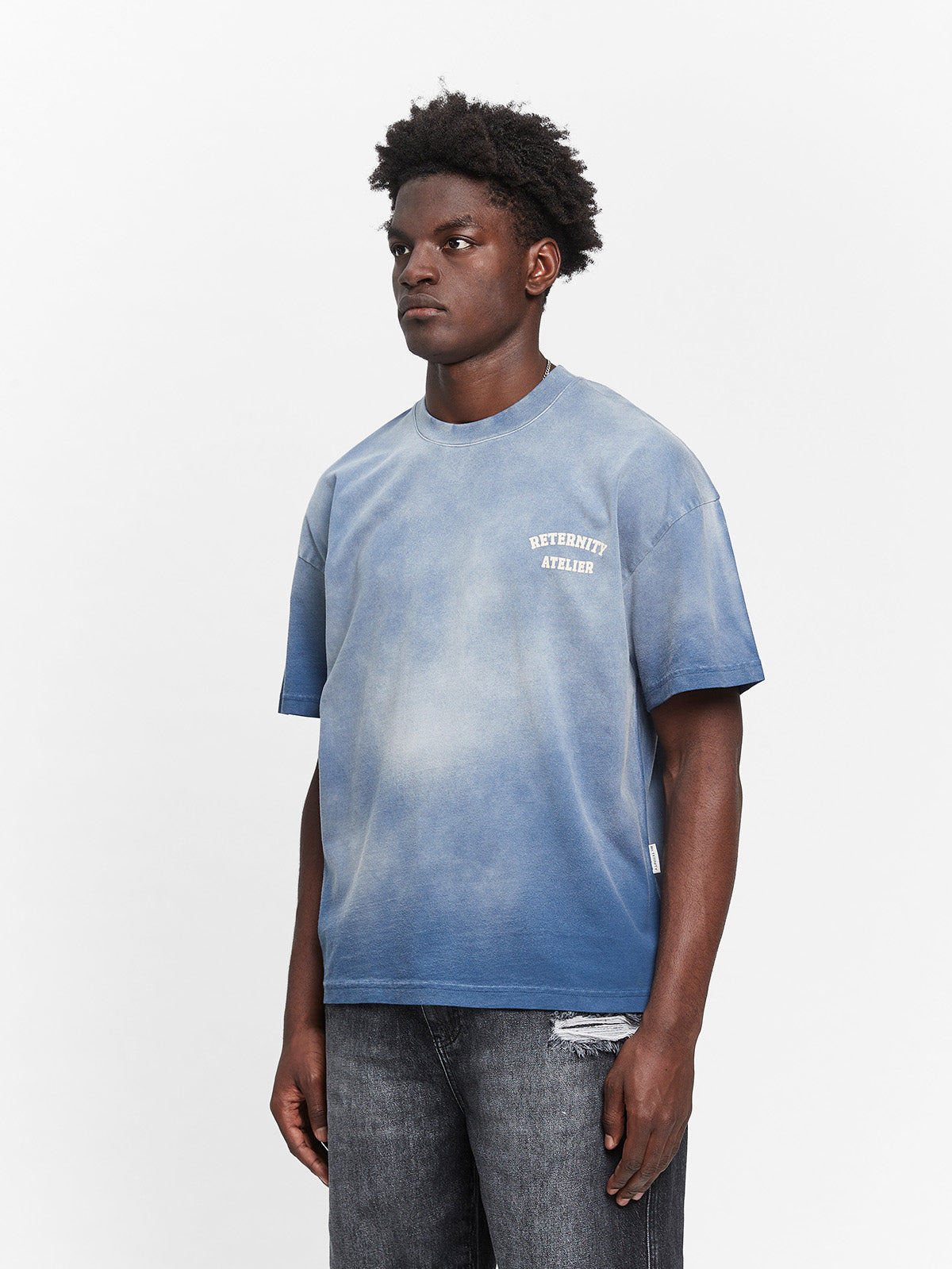 ARTS & CRAFT T-SHIRT - WASHED BLUE