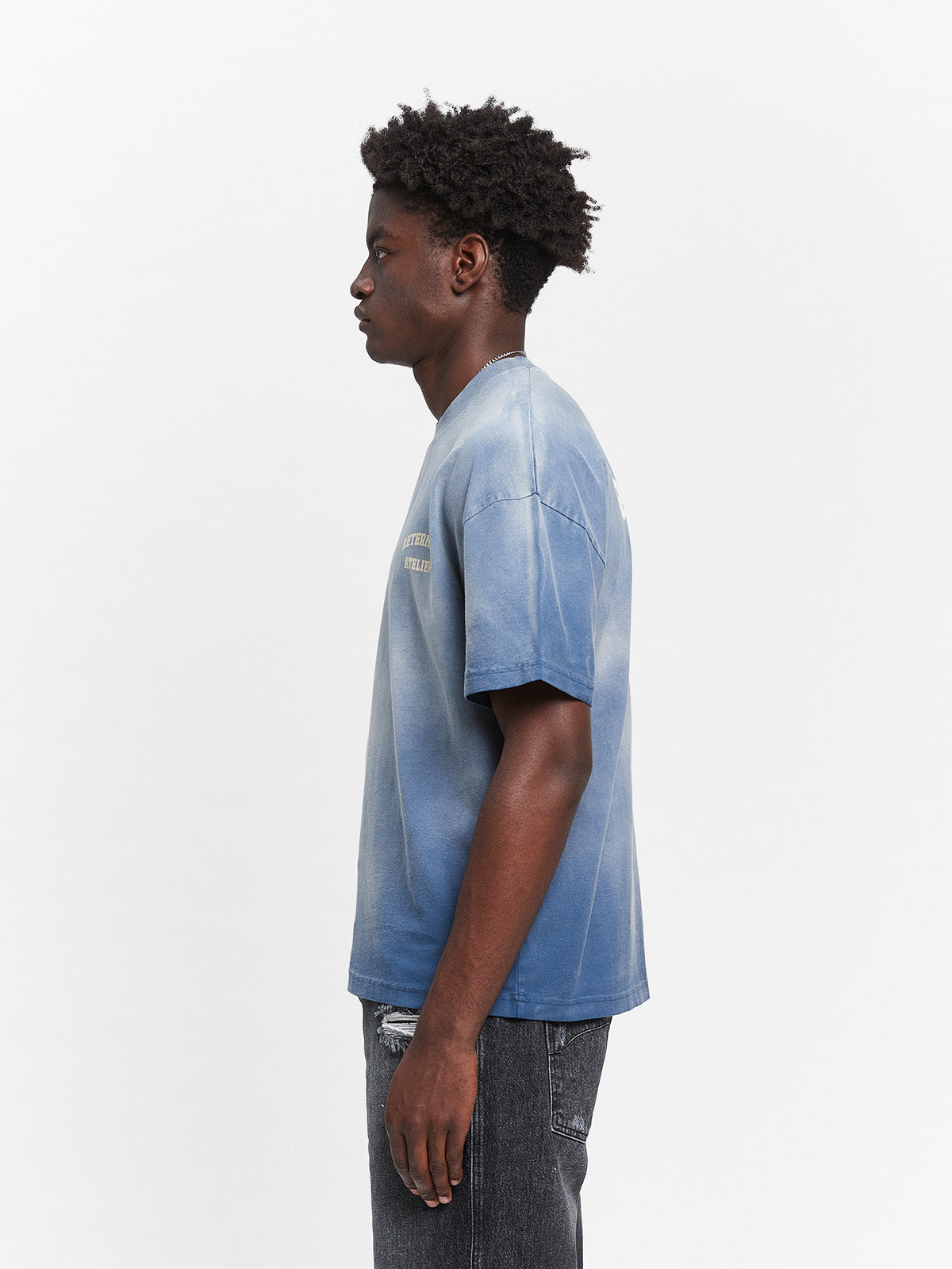 ARTS & CRAFT T-SHIRT - WASHED BLUE