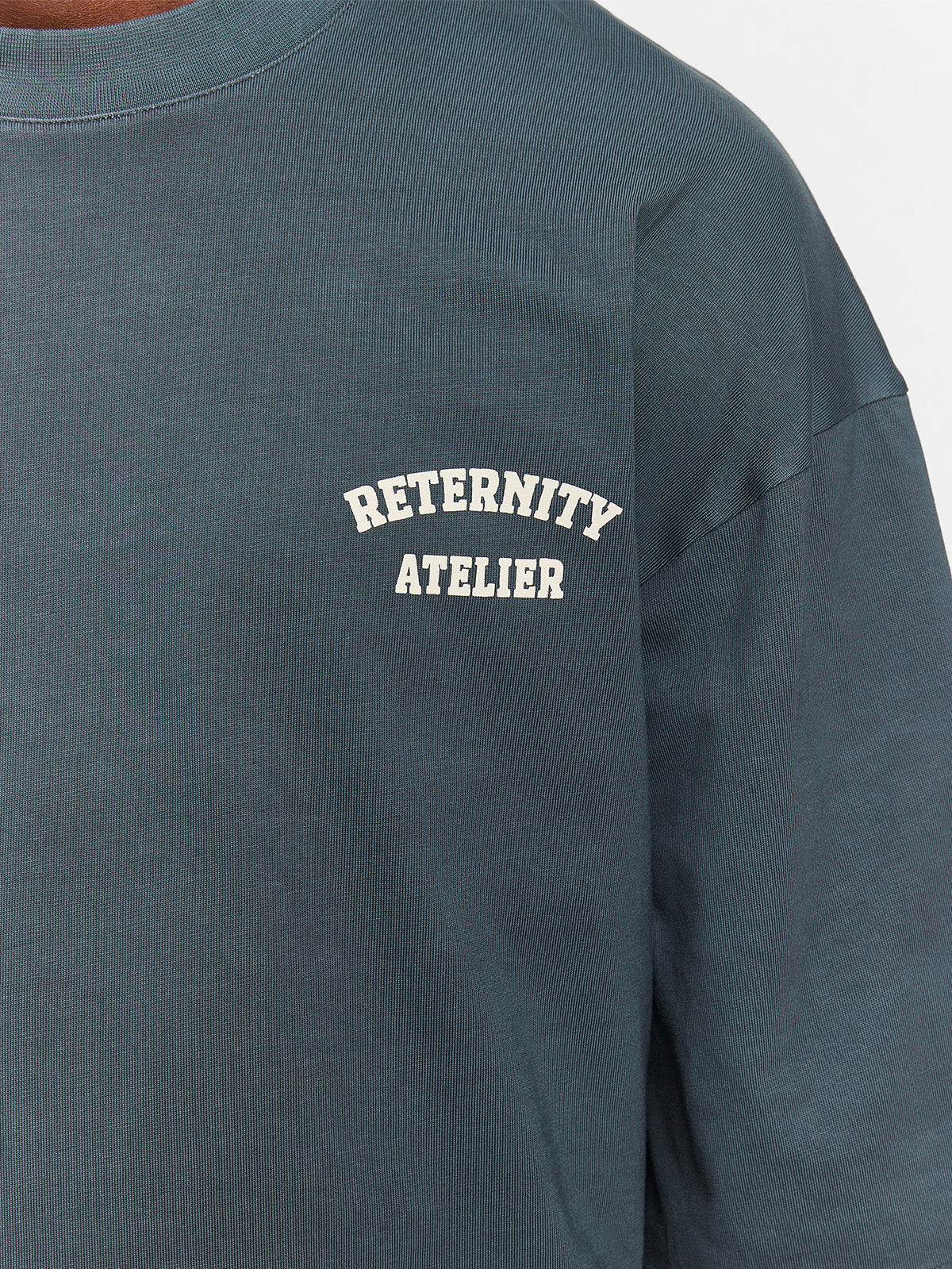 LAYERED LONGSLEEVE - WASHED GREY/CREAM