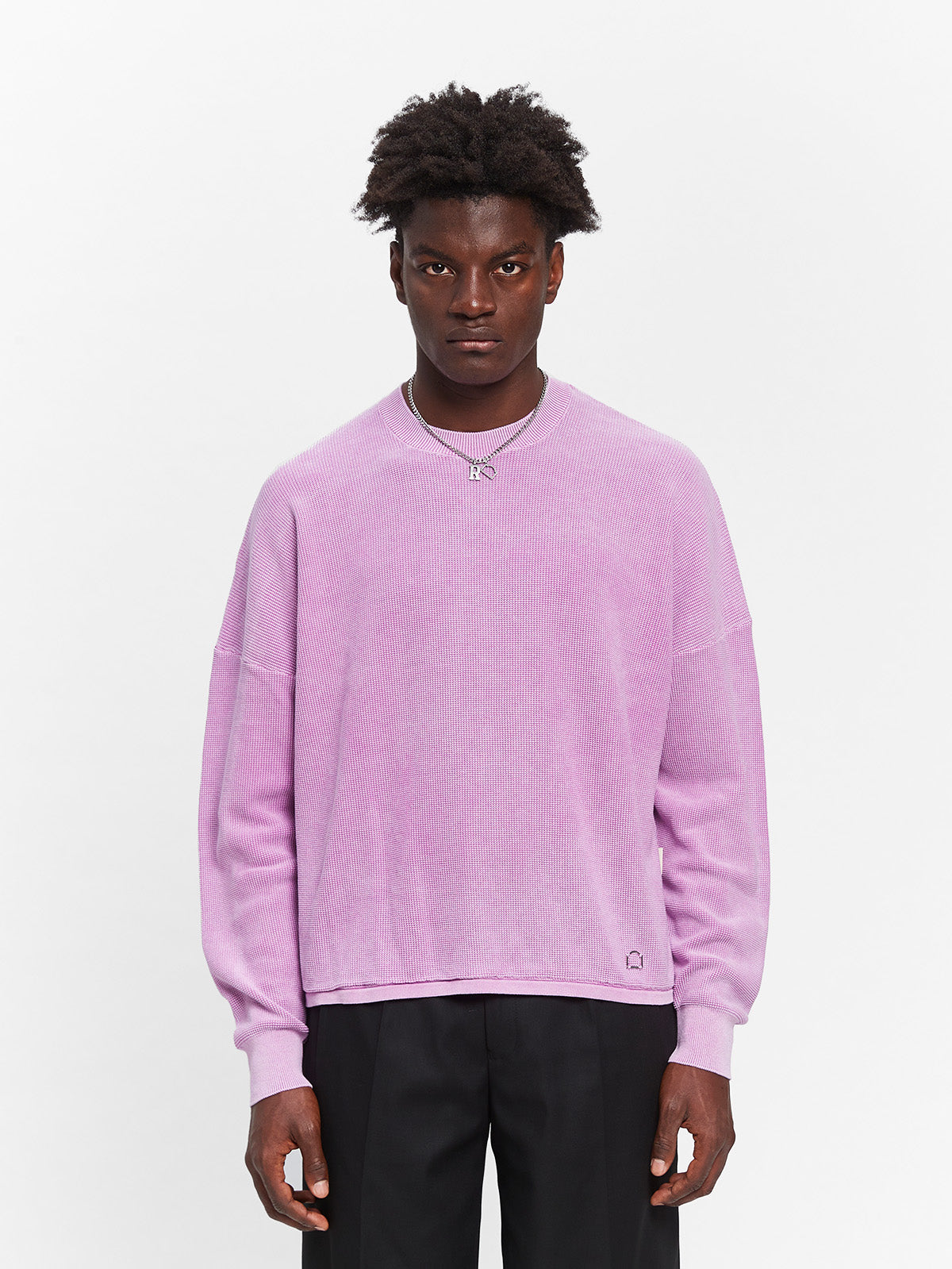 ATELIER KNIT SWEATER - WASHED LILAC