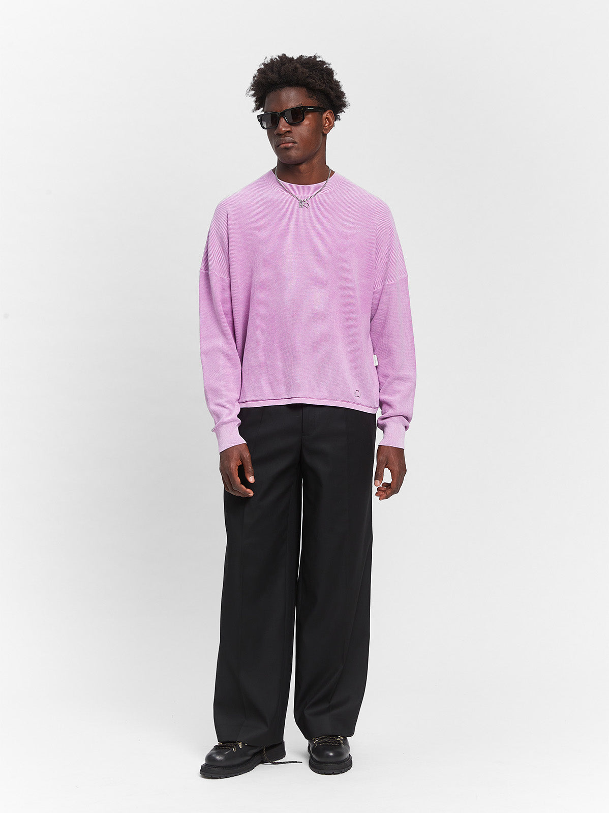 ATELIER KNIT SWEATER - WASHED LILAC