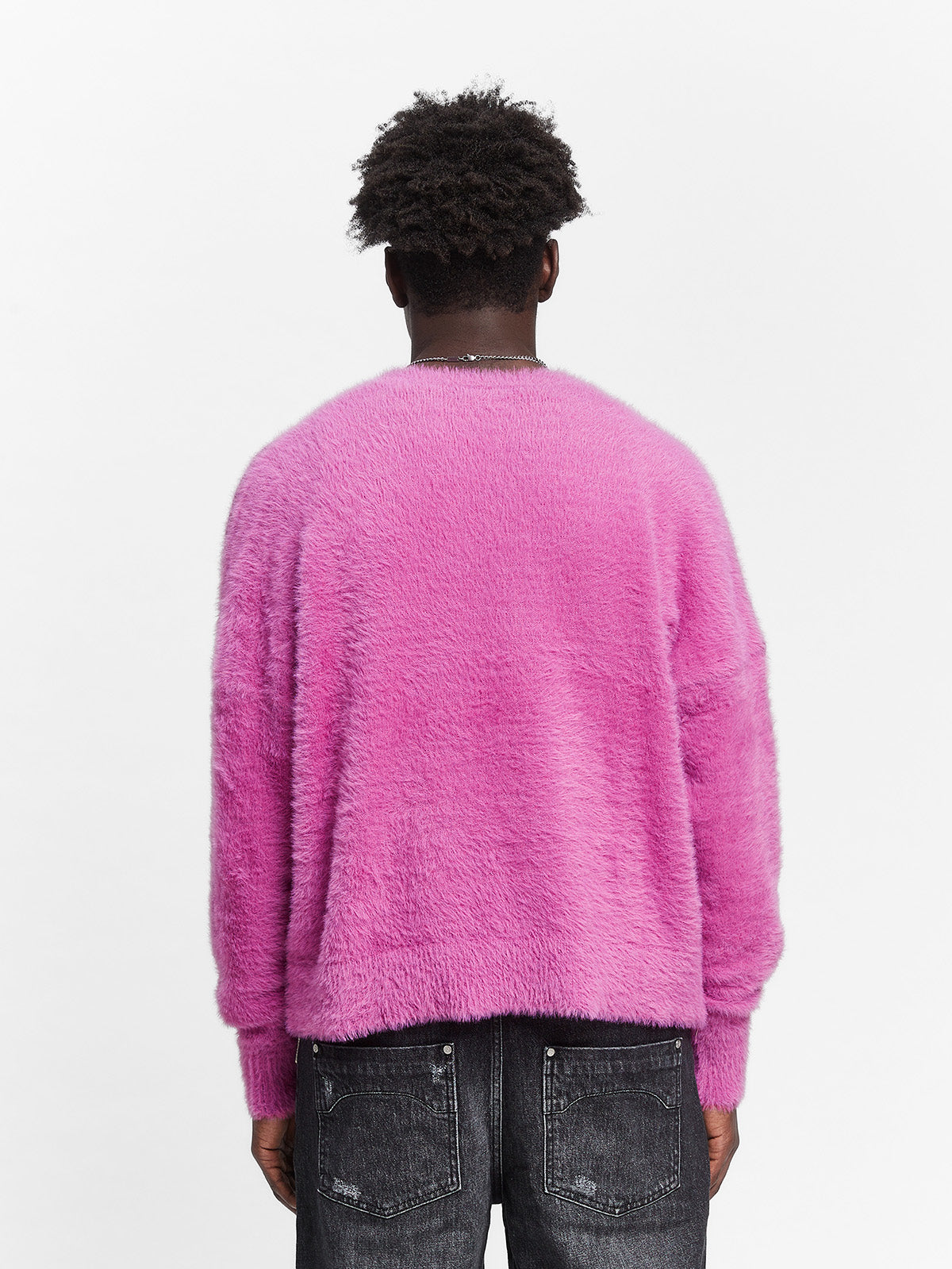 INTERWOVEN FURRY KNIT - LILAC