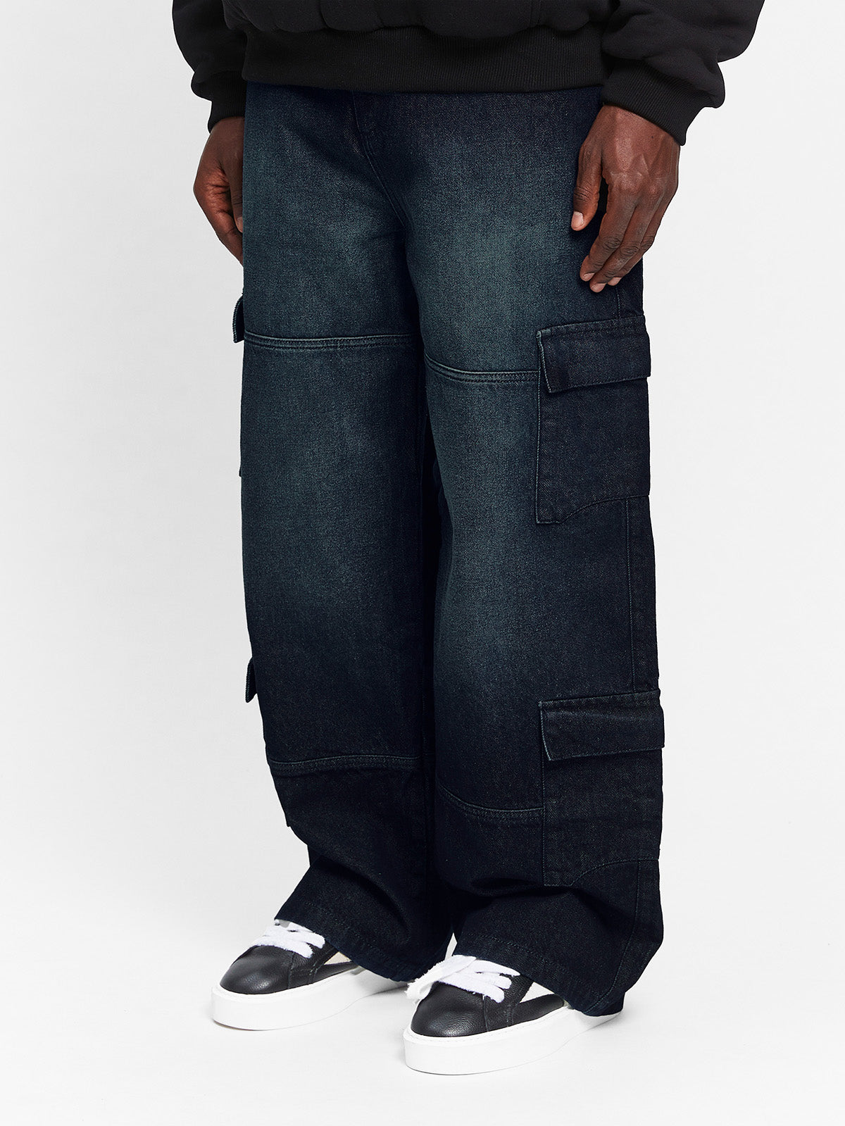 CONCEPTION CARGO PANTS - RAW DENIM