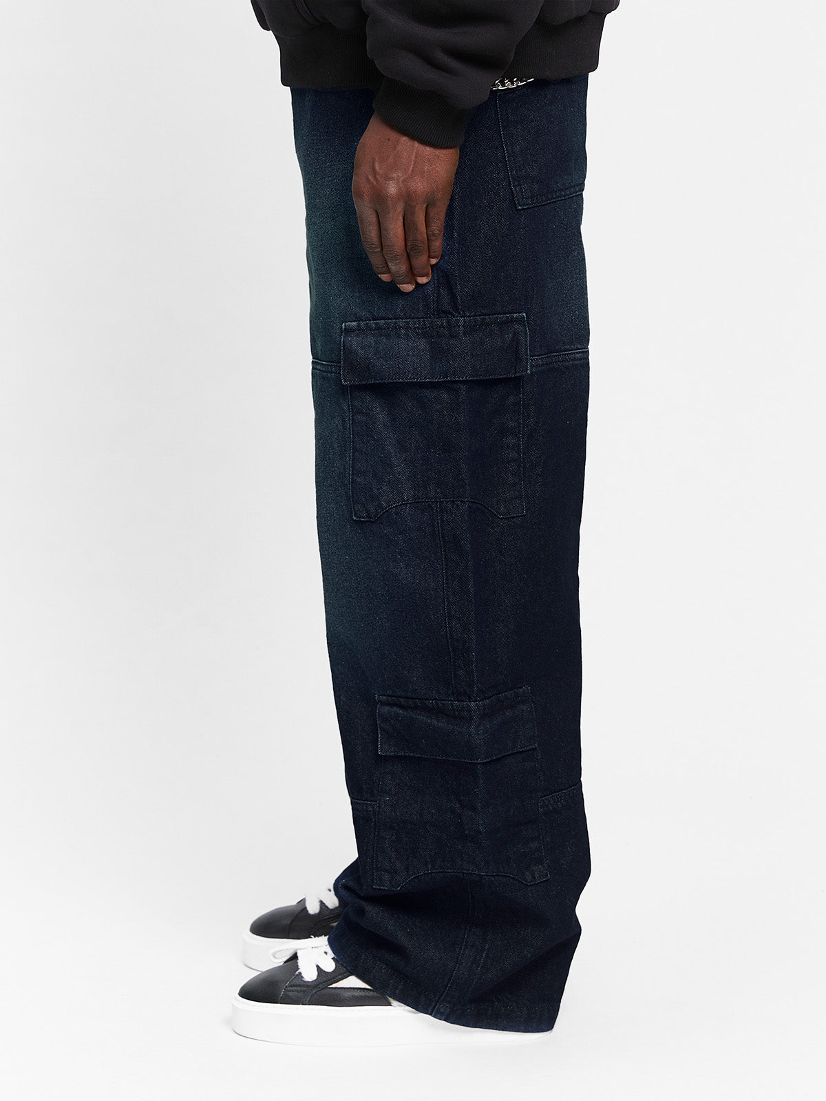 CONCEPTION CARGO PANTS - RAW DENIM