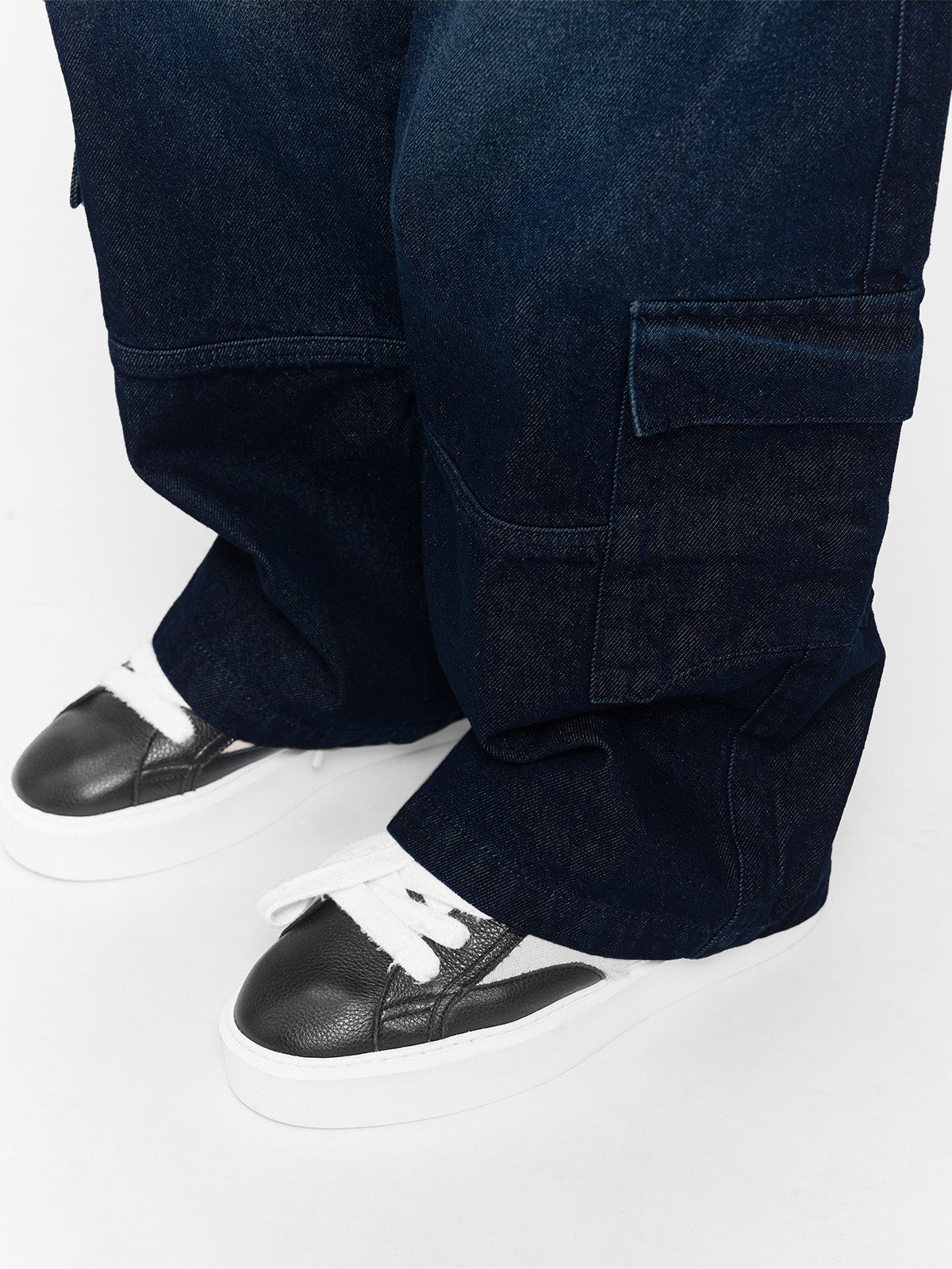 CONCEPTION CARGO PANTS - RAW DENIM