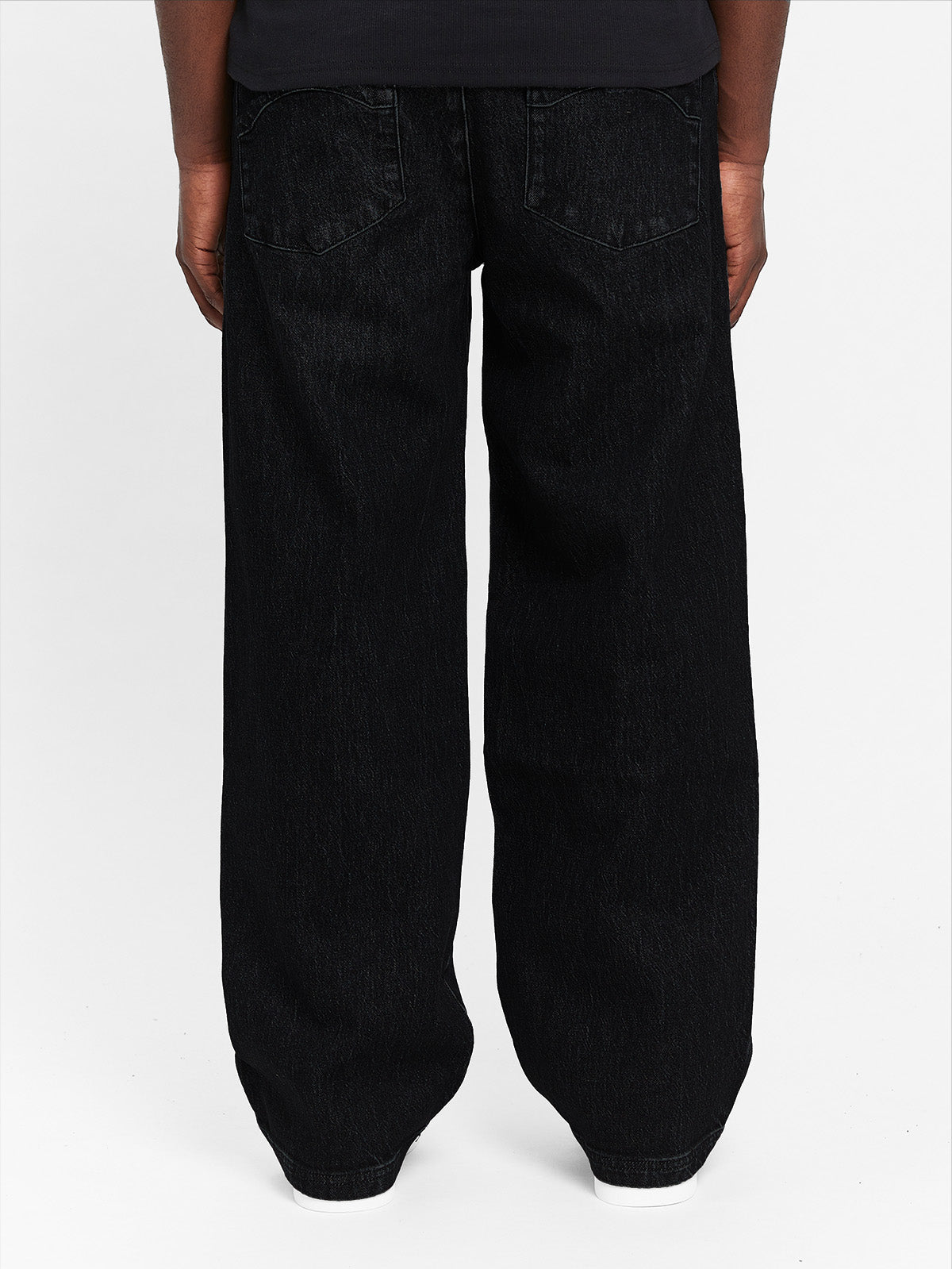 DESTROYED TROU DENIM - WASHED BLACK