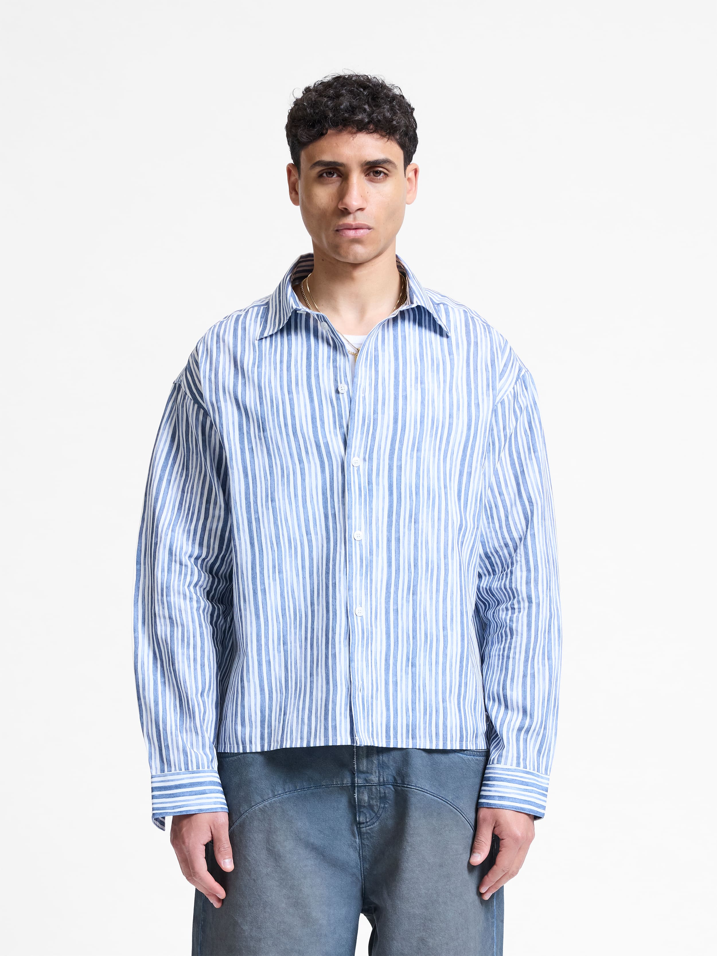 WATERCOLOR SHIRT - BLUE