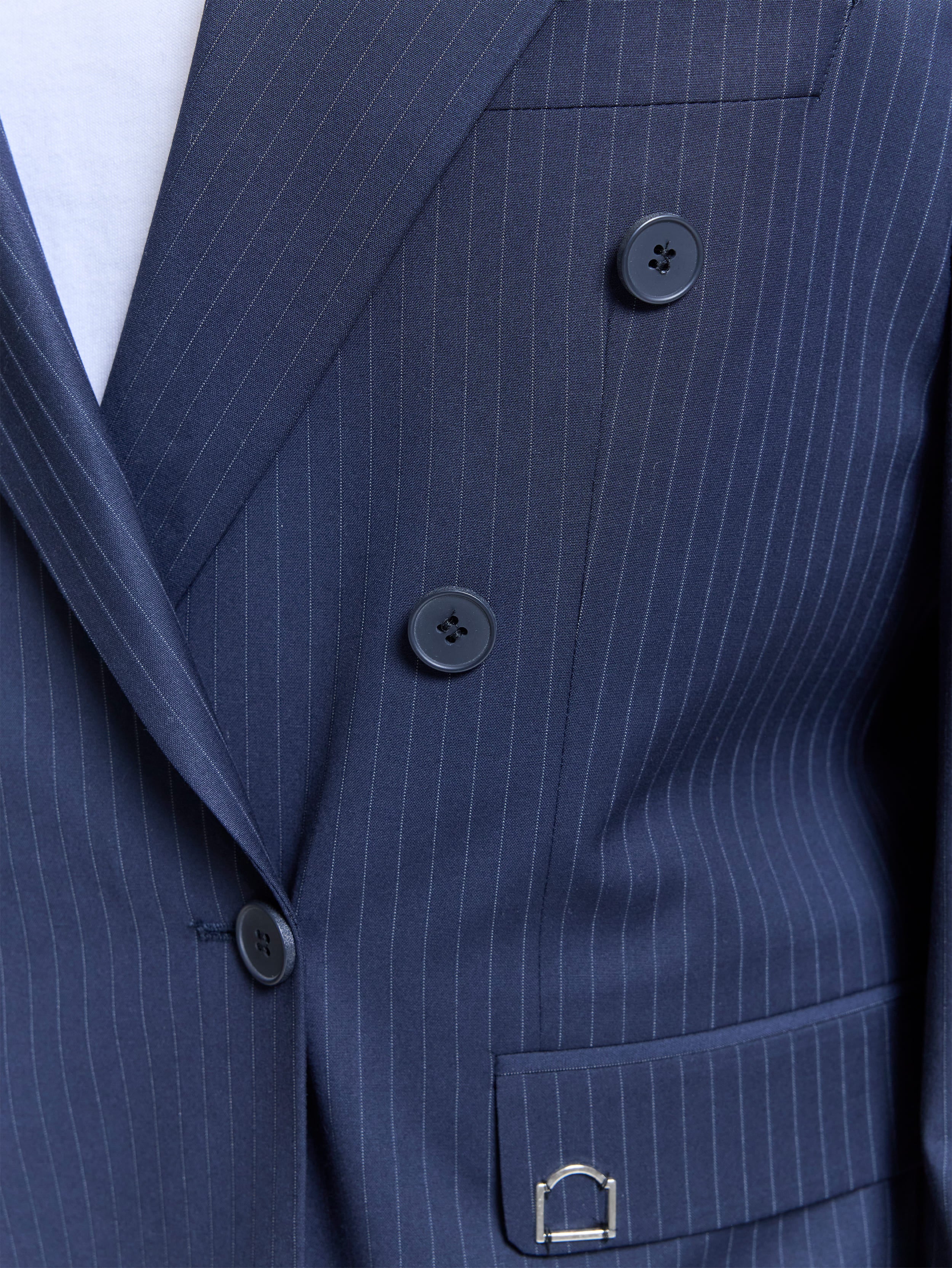 SIGNE BLAZER - PINSTRIPE BLUE