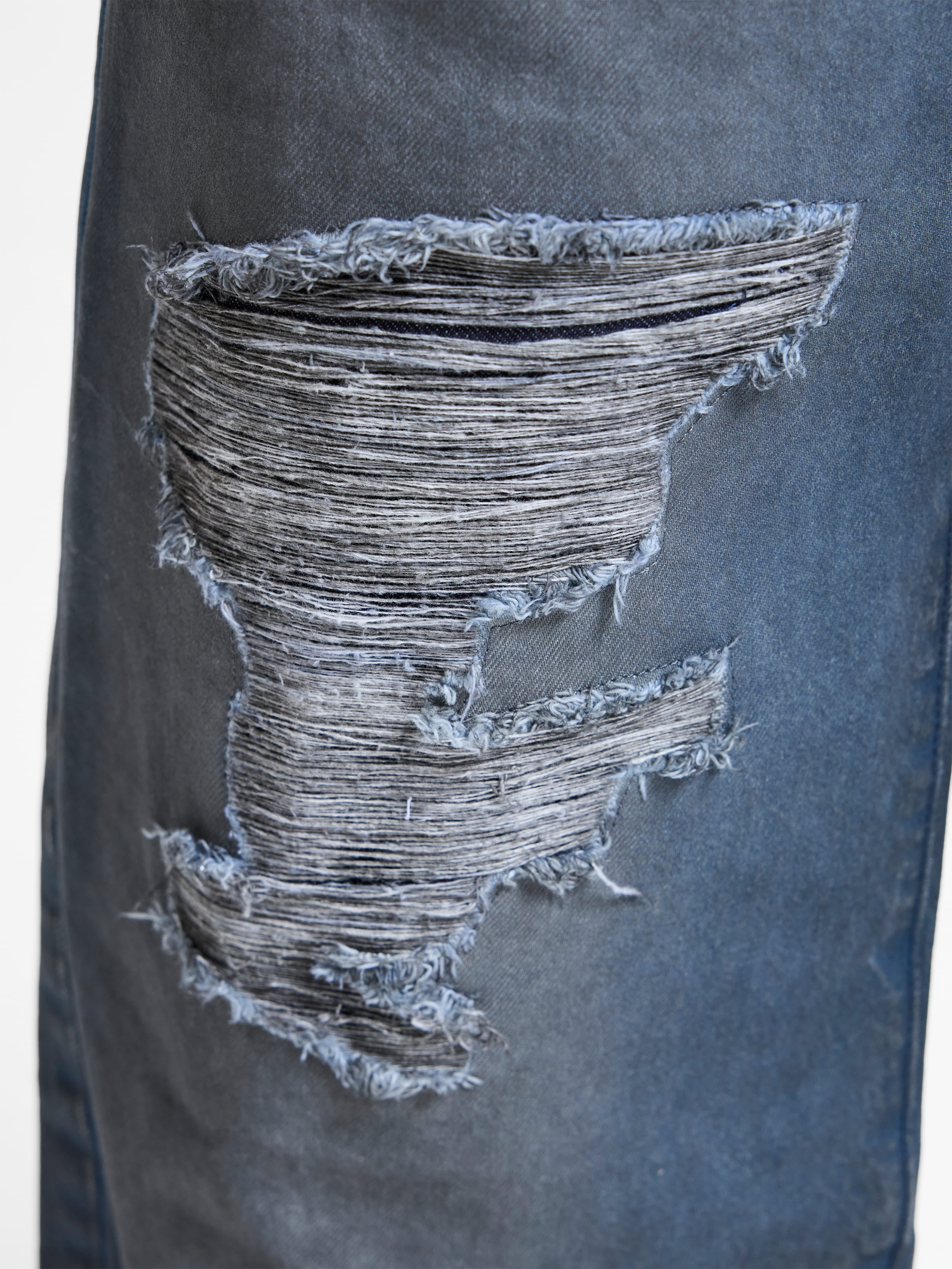 LE SCULPTÉ WAXED DENIM - BLUE