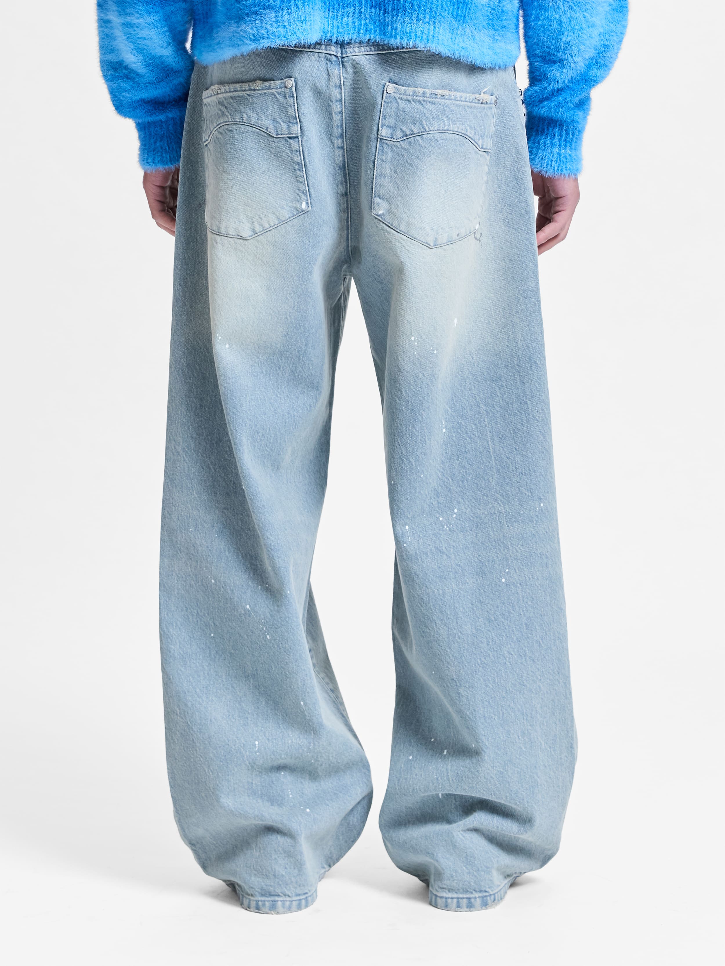 STUDDED DENIM - LIGHT BLUE