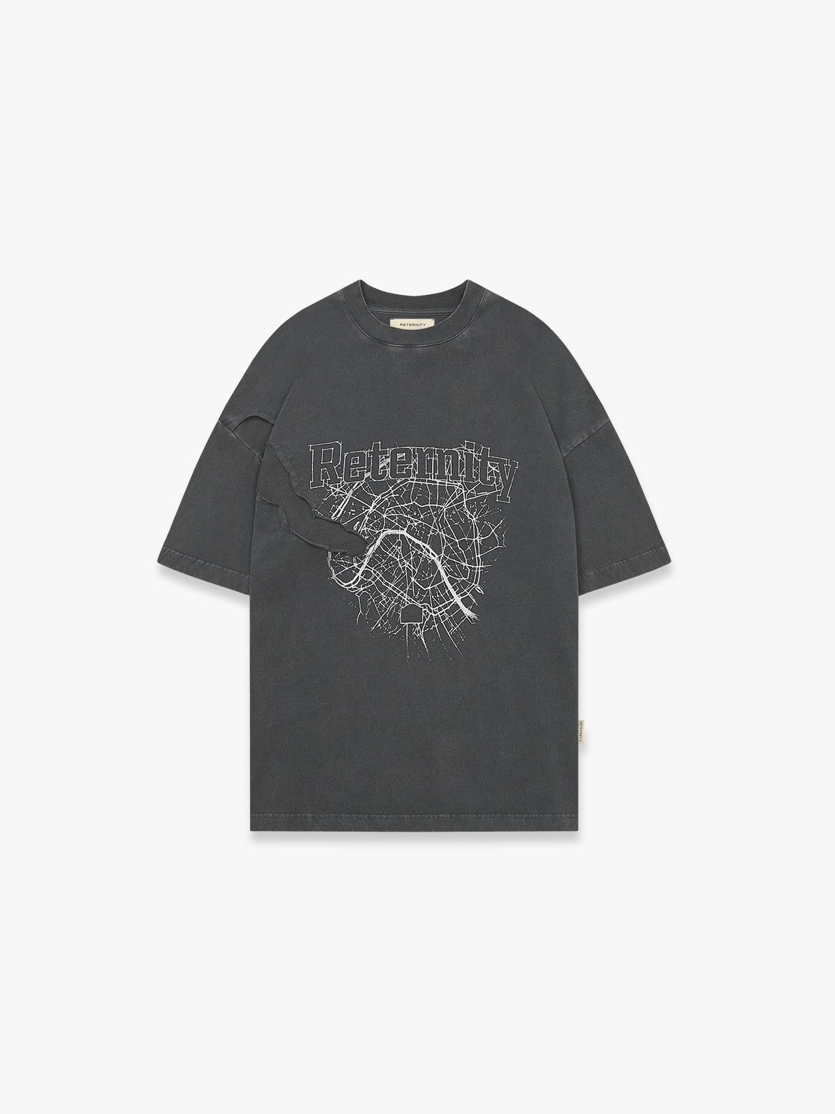 SHATTERED T-SHIRT - WASHED GREY