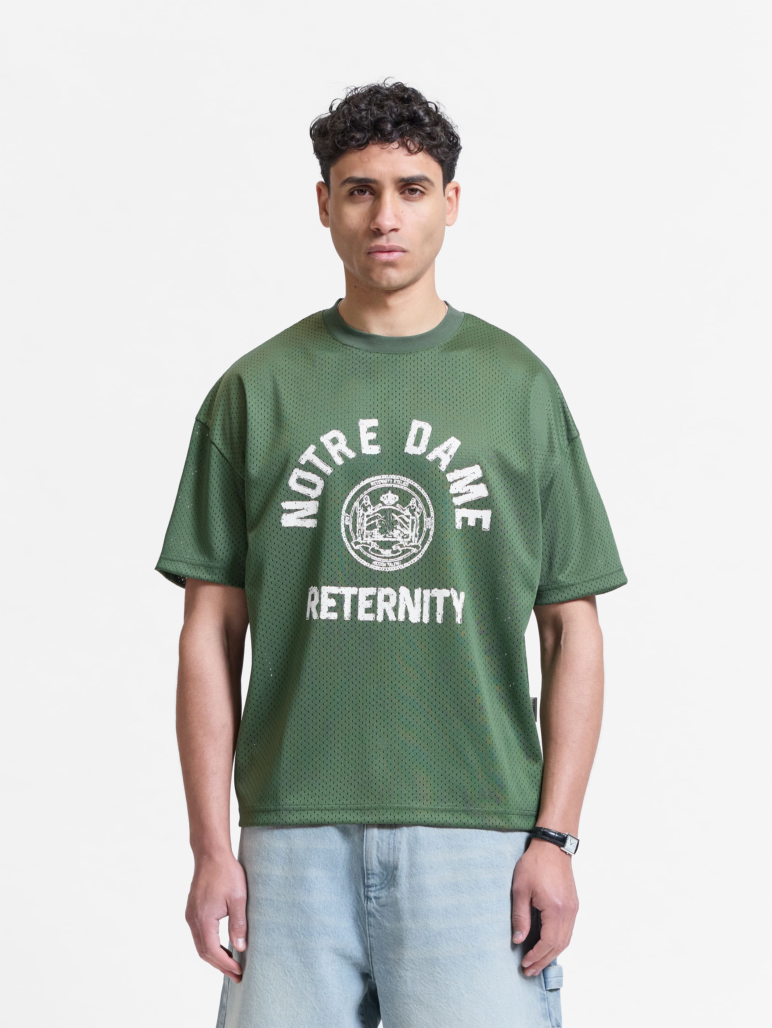 NOTRE DAME MESH T-SHIRT - GREEN