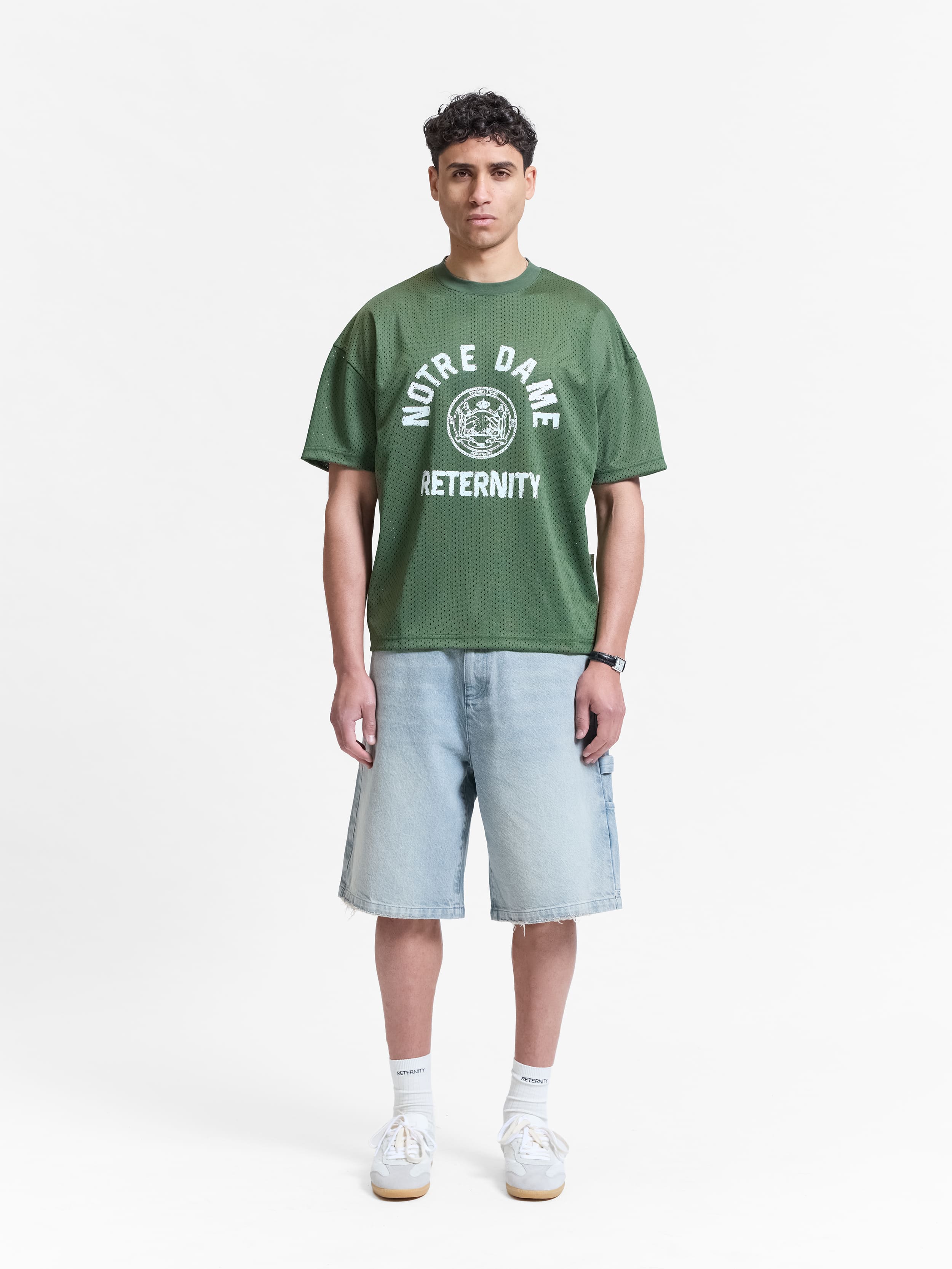 NOTRE DAME MESH T-SHIRT - GREEN