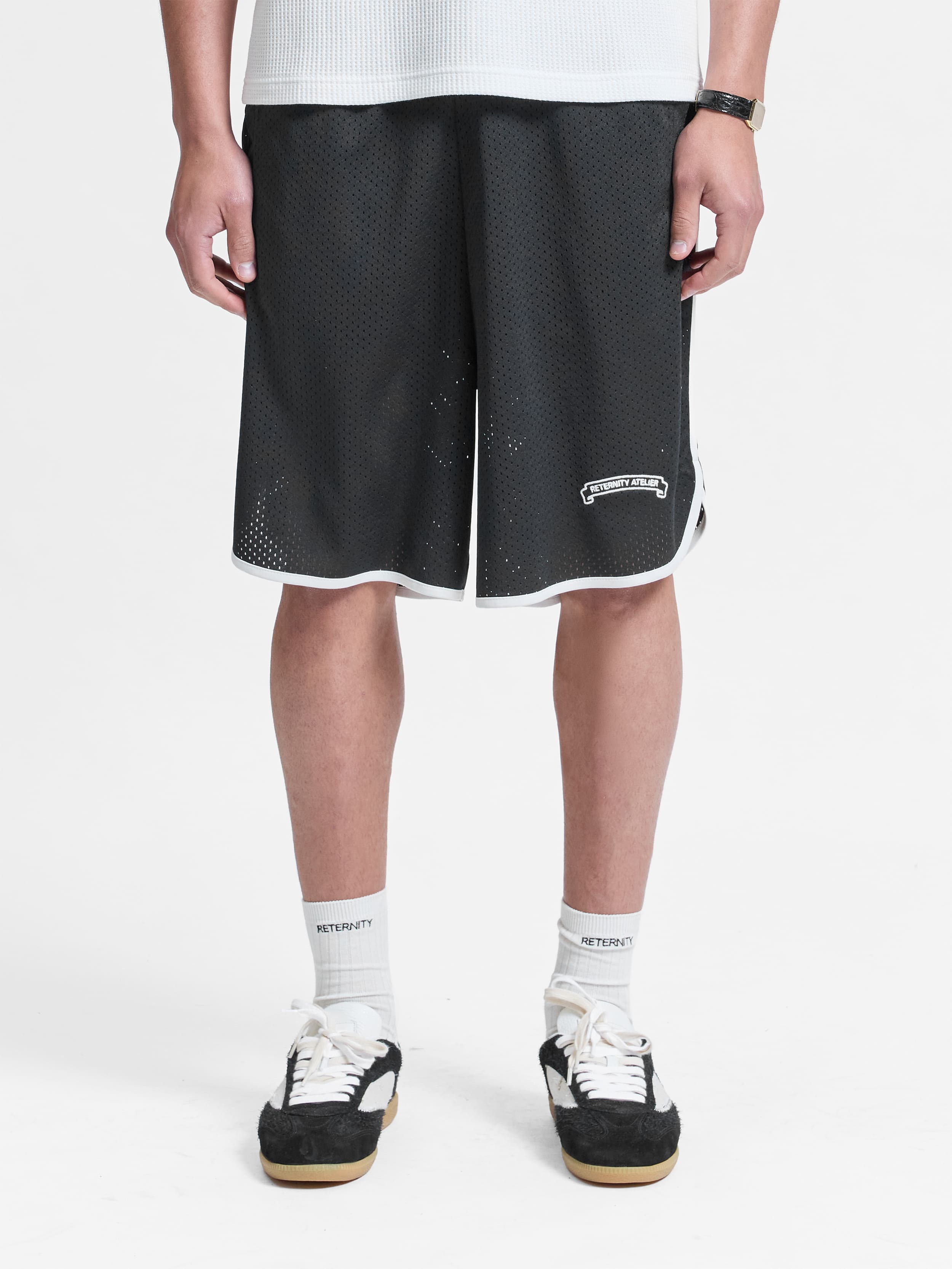 BAND OF PROCESS MESH SHORTS - BLACK