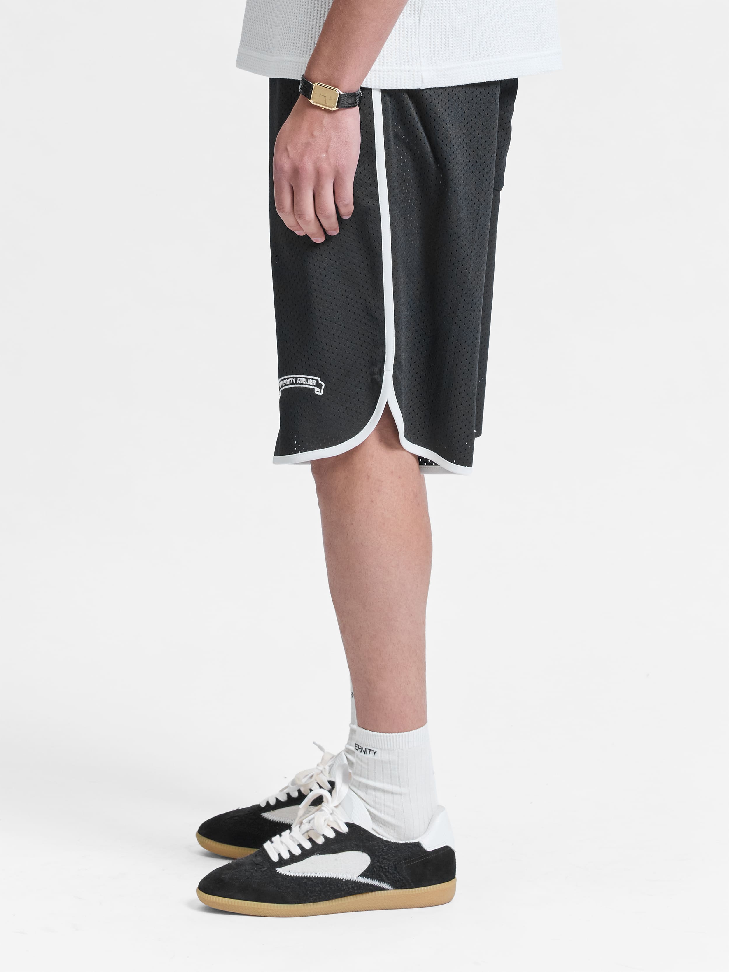 BAND OF PROCESS MESH SHORTS - BLACK
