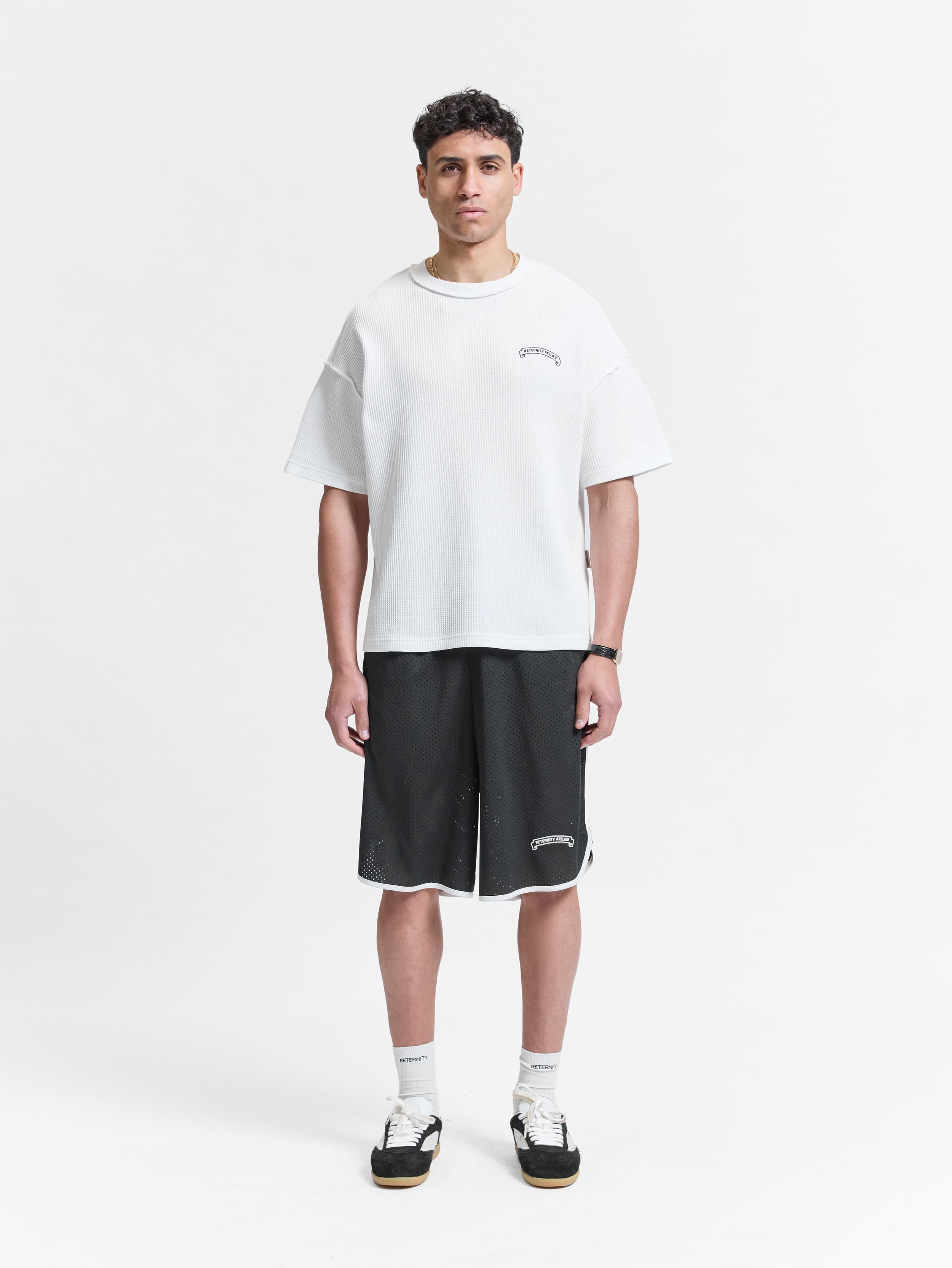BAND OF PROCESS MESH SHORTS - BLACK