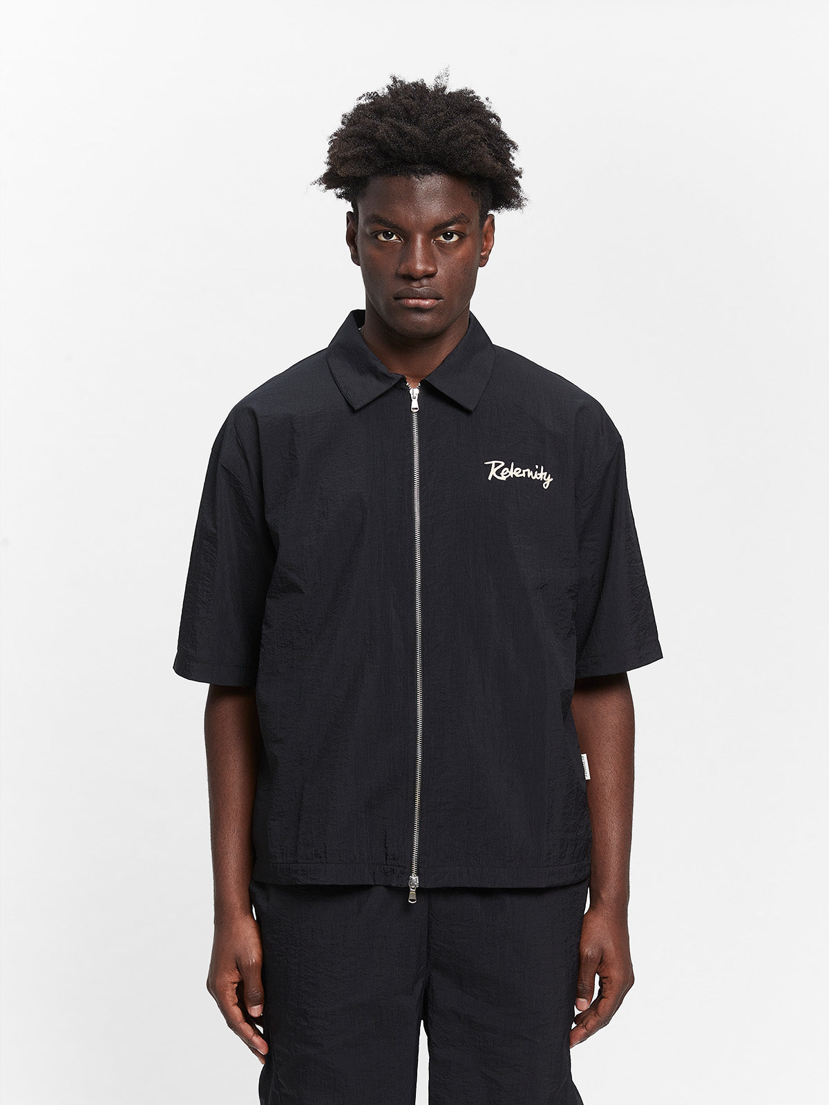 LUMÉVO NYLON ZIP-SHIRT - BLACK