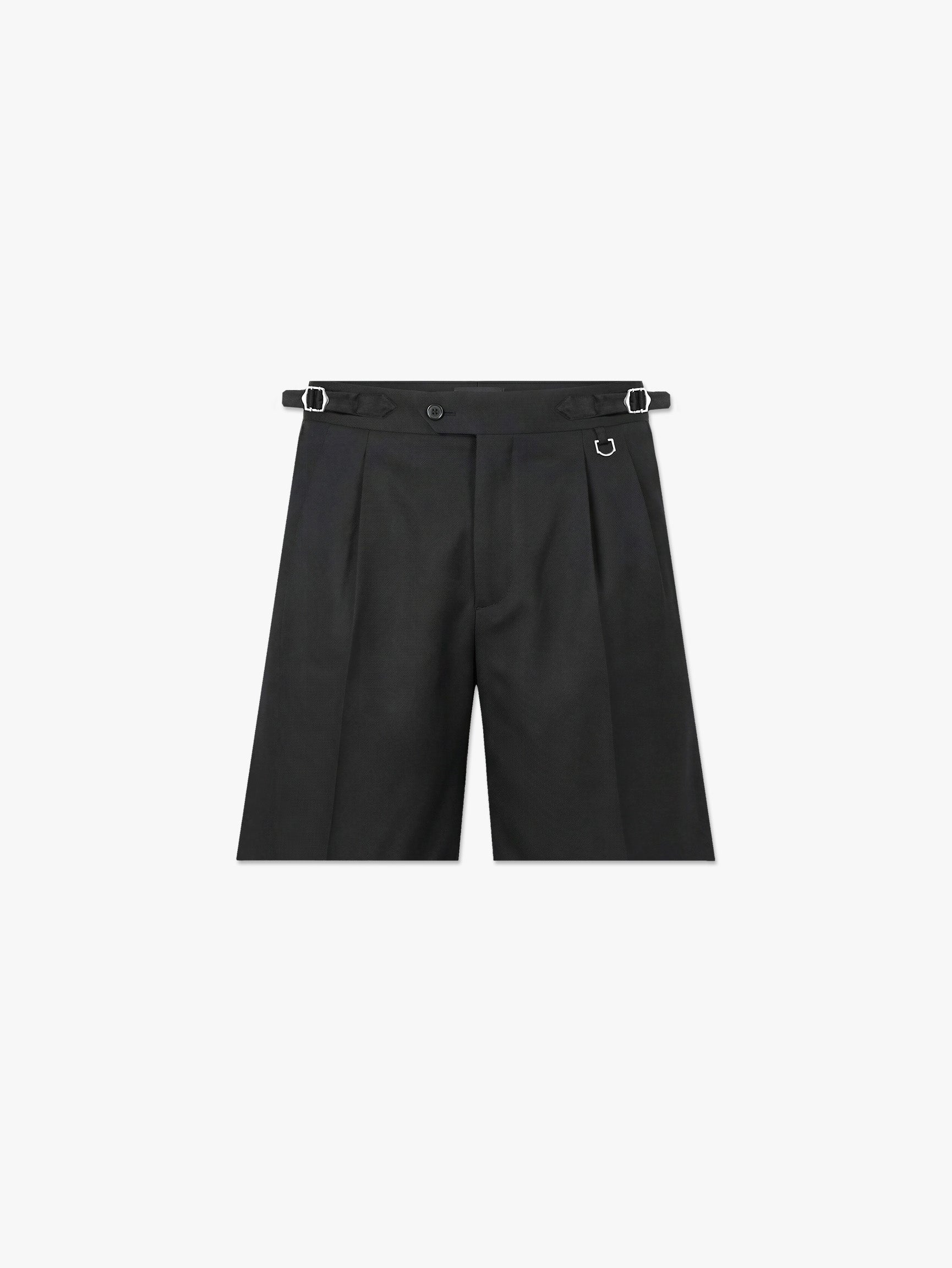 TAILORED BAGGY SHORTS - BLACK