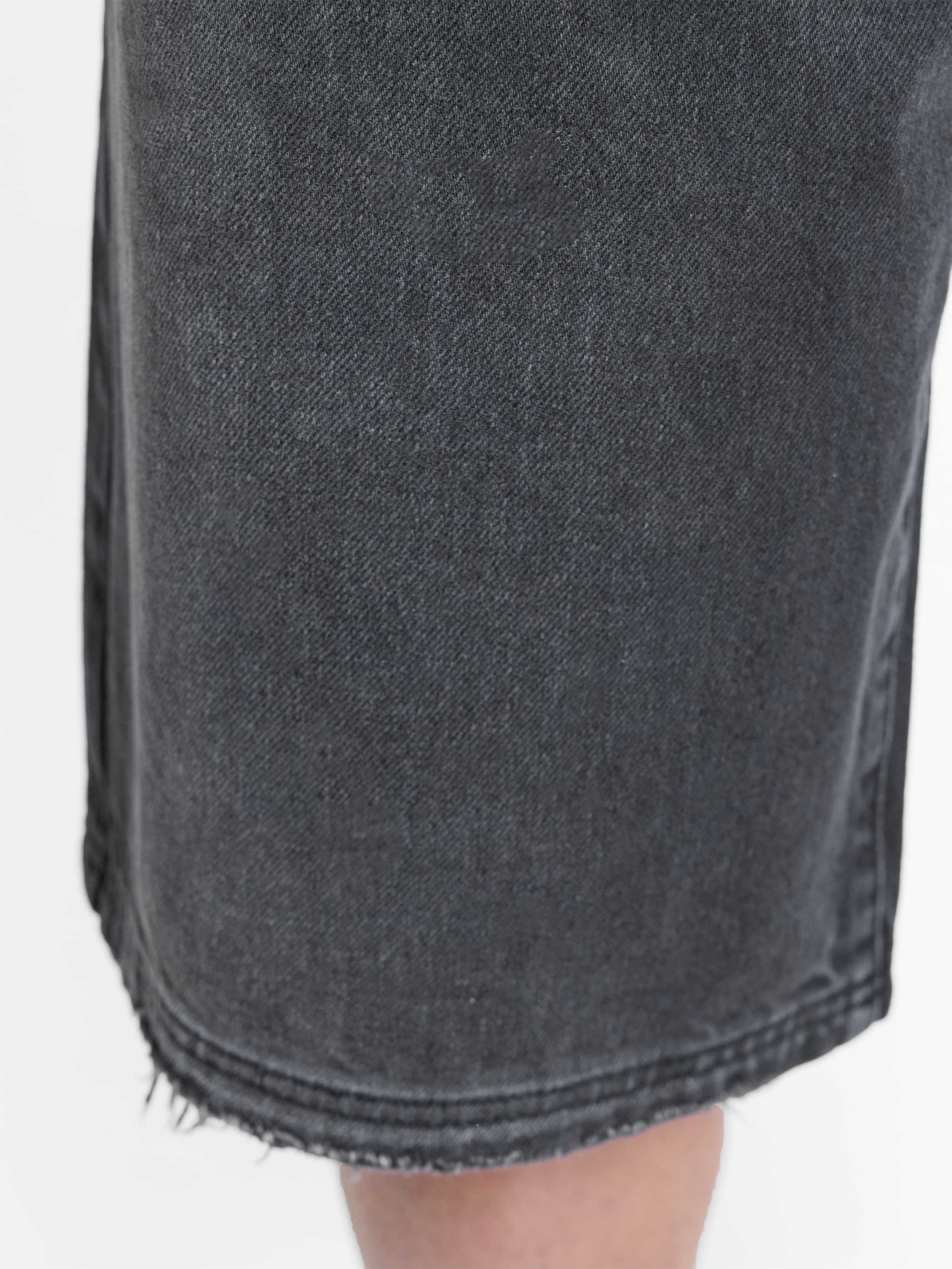 STUDDED JORTS - BLACK