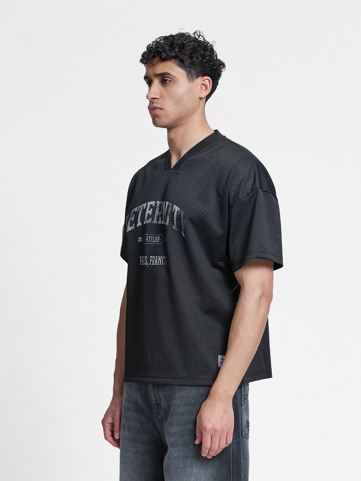 L'ART DE LA RUE MESH T-SHIRT - BLACK