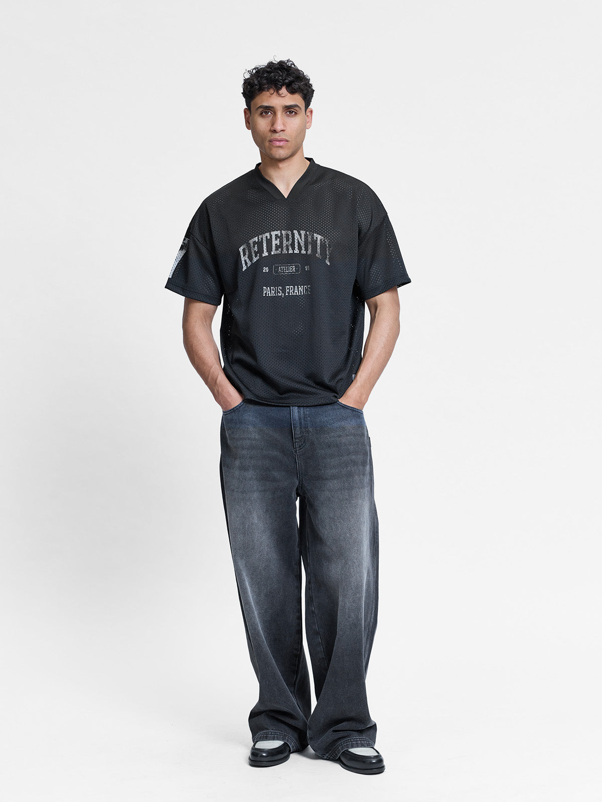 L'ART DE LA RUE MESH T-SHIRT - BLACK