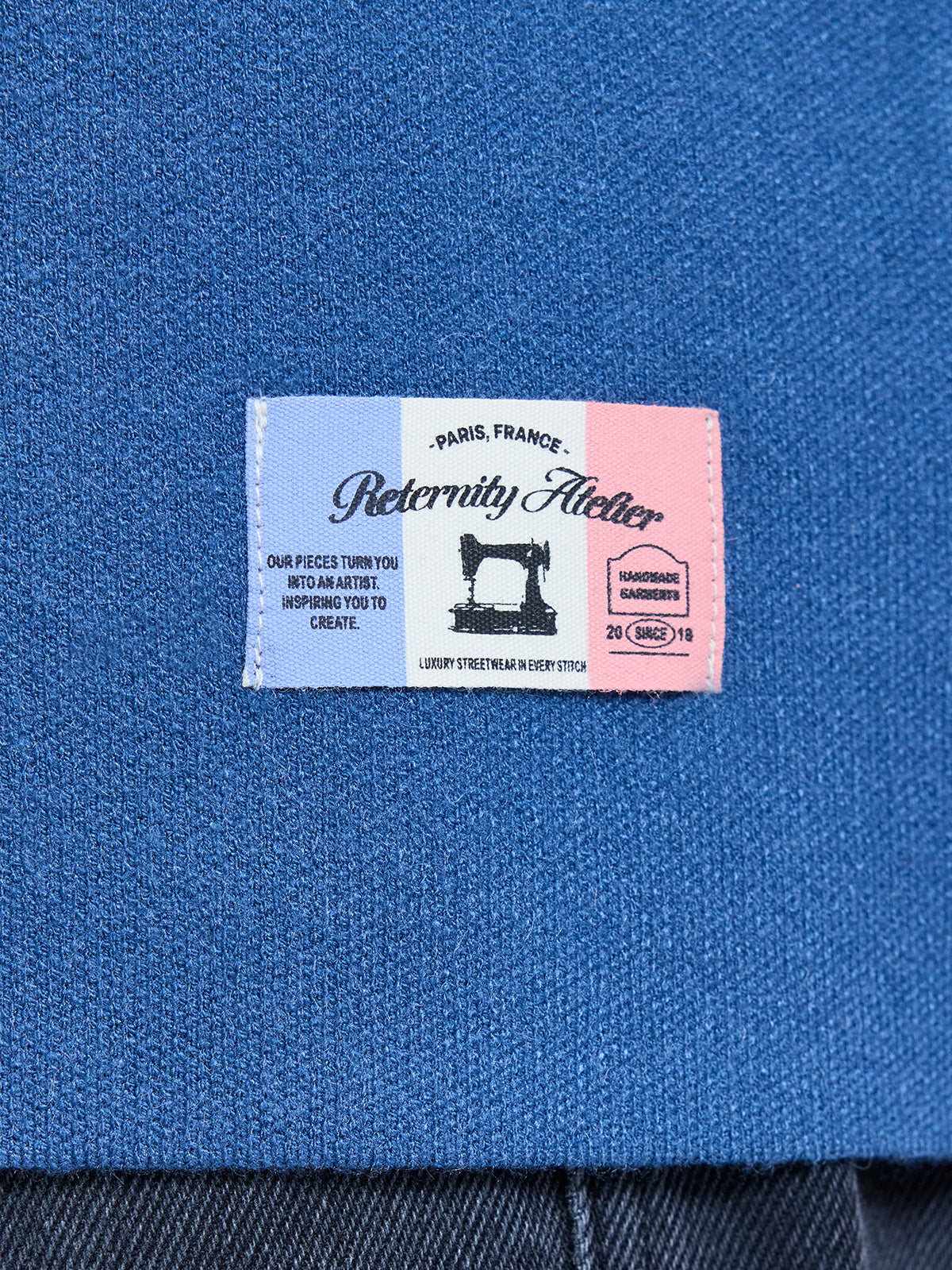 L'ART DE LA RUE KNIT POLO - BLUE