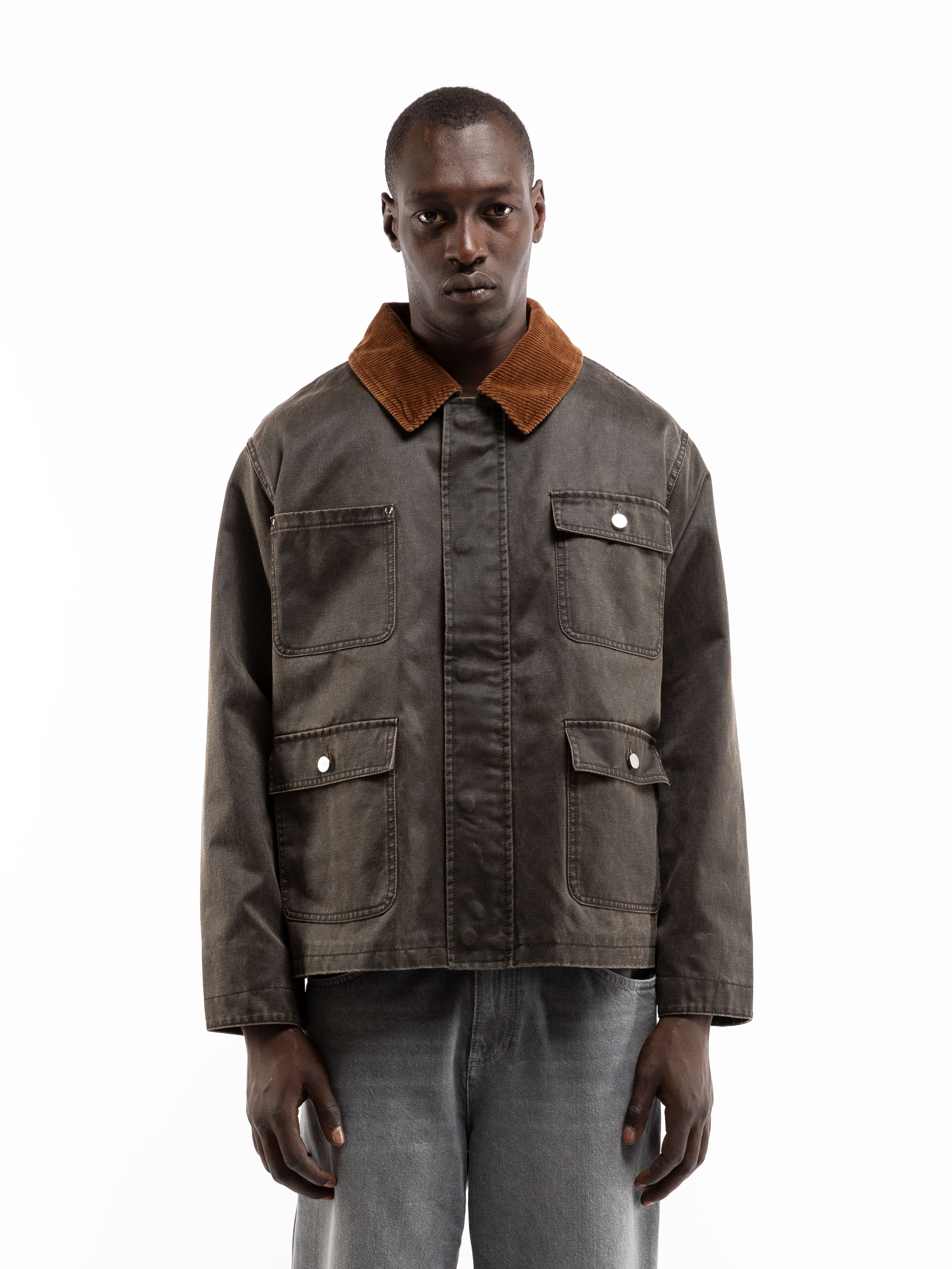 WAXED HUNTING JACKET - VINTAGE BROWN