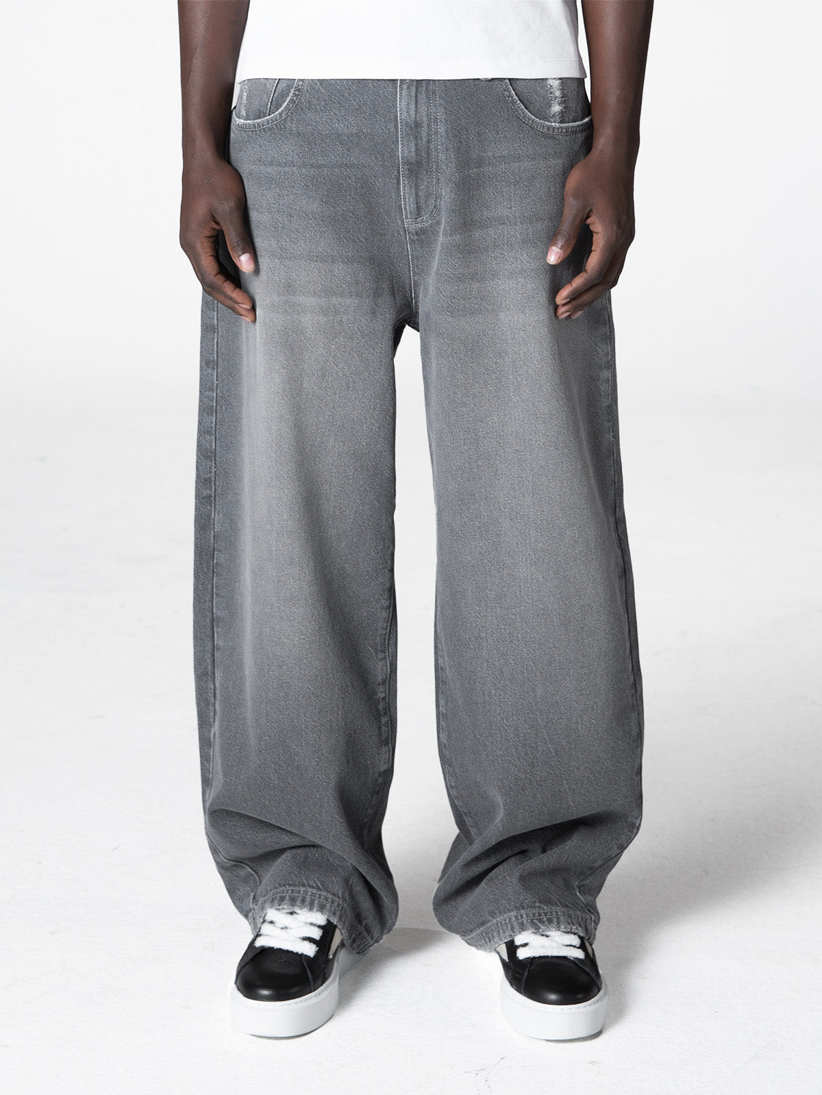 ESSENTIAL BAGGY DENIM - WASHED GREY