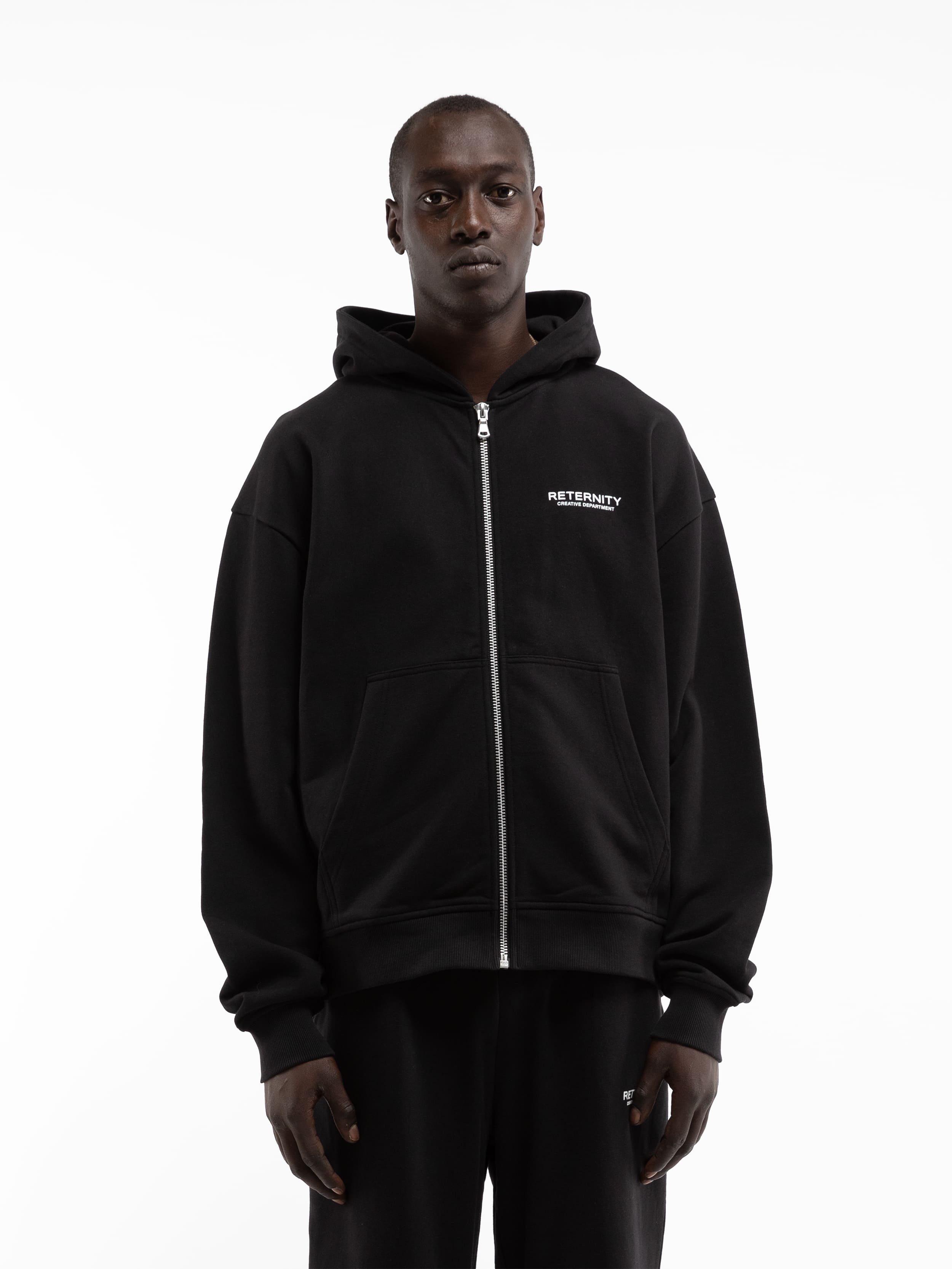 CREATIVE DEPT ZIP-HOODIE - BLACK