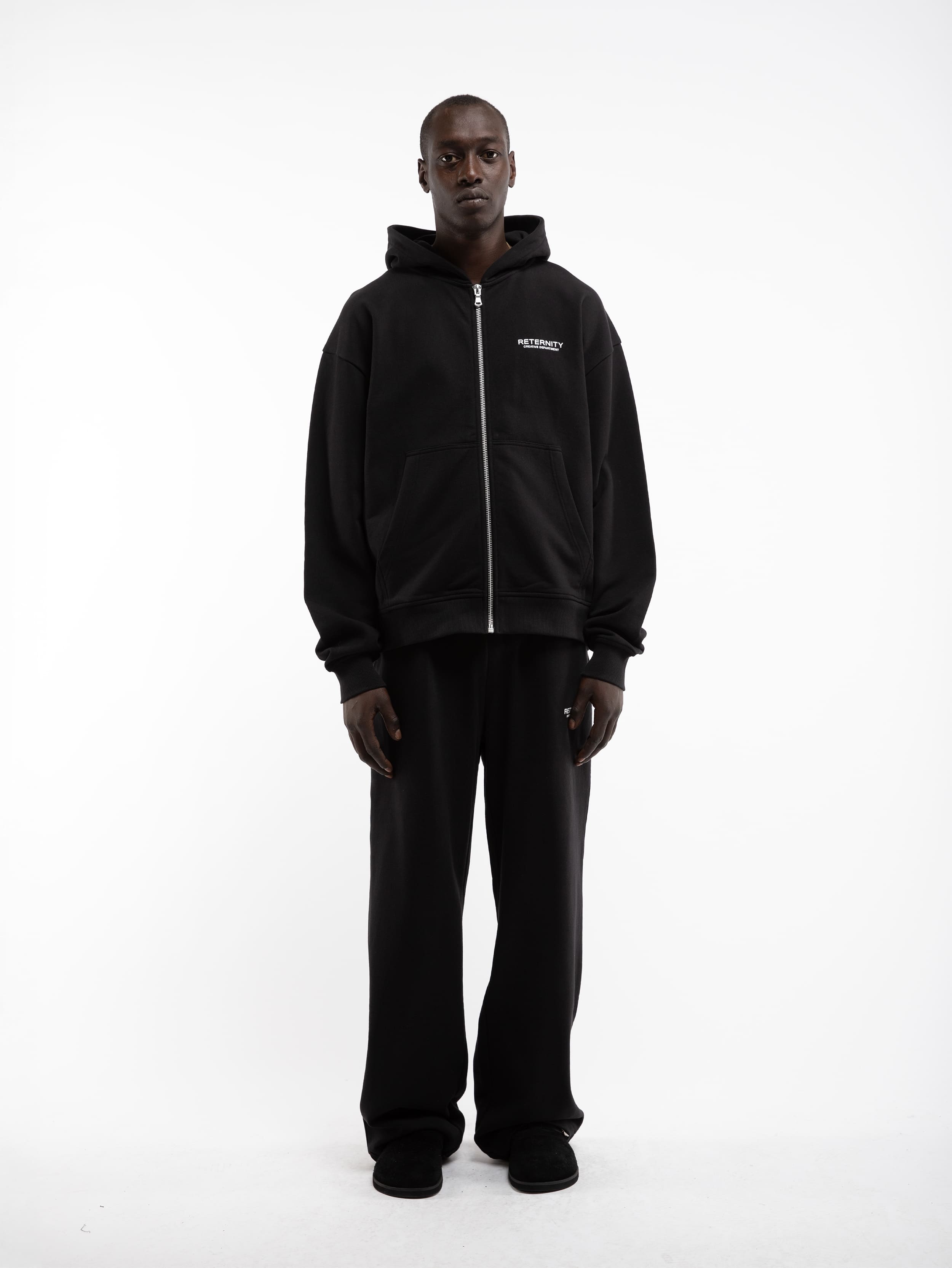 CREATIVE DEPT ZIP-HOODIE - BLACK