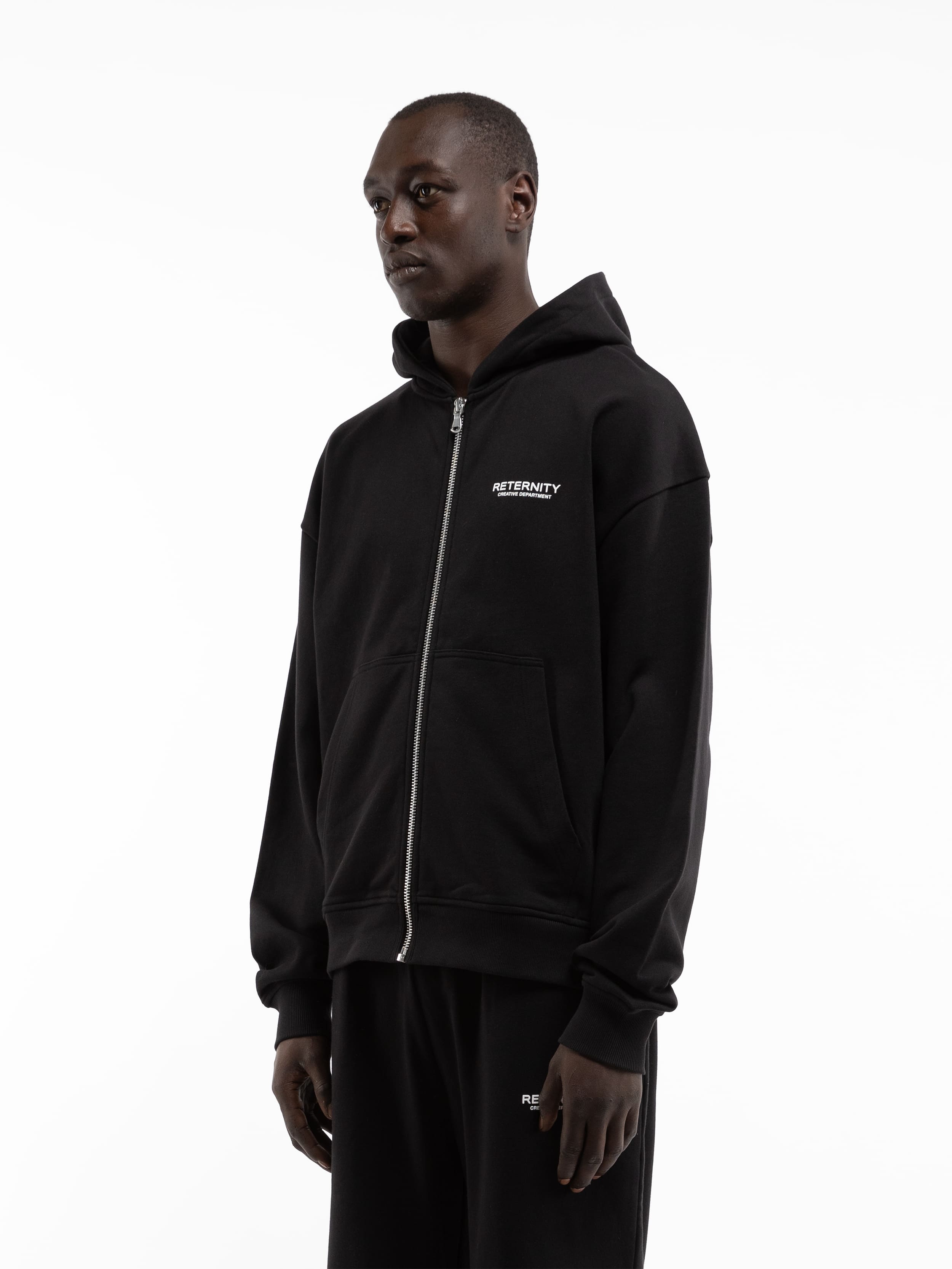 CREATIVE DEPT ZIP-HOODIE - BLACK