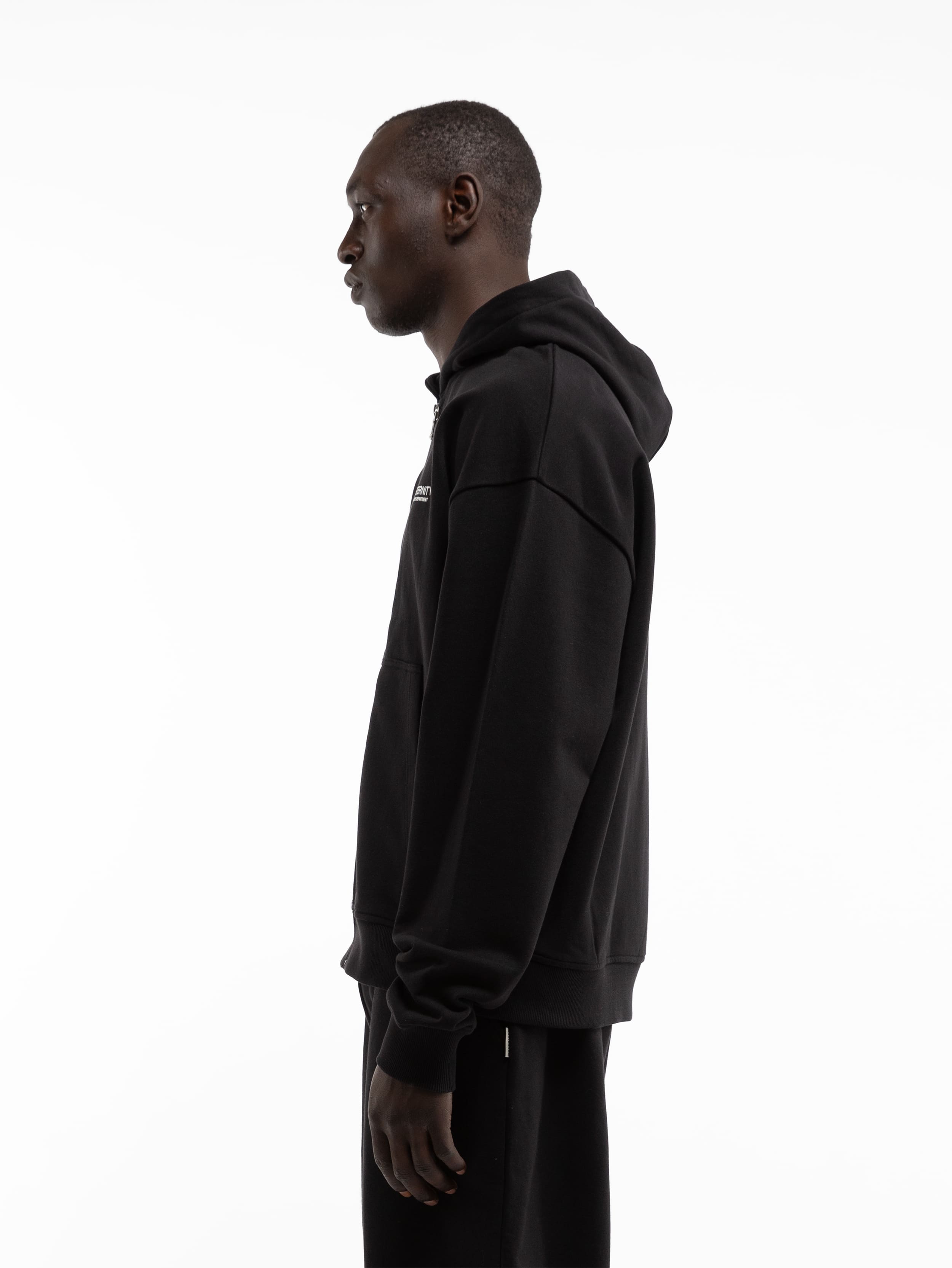 CREATIVE DEPT ZIP-HOODIE - BLACK