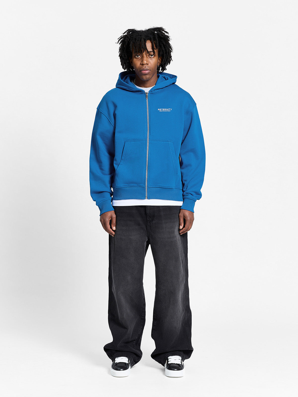 CREATIVE DEPT ZIP-HOODIE - BLUE