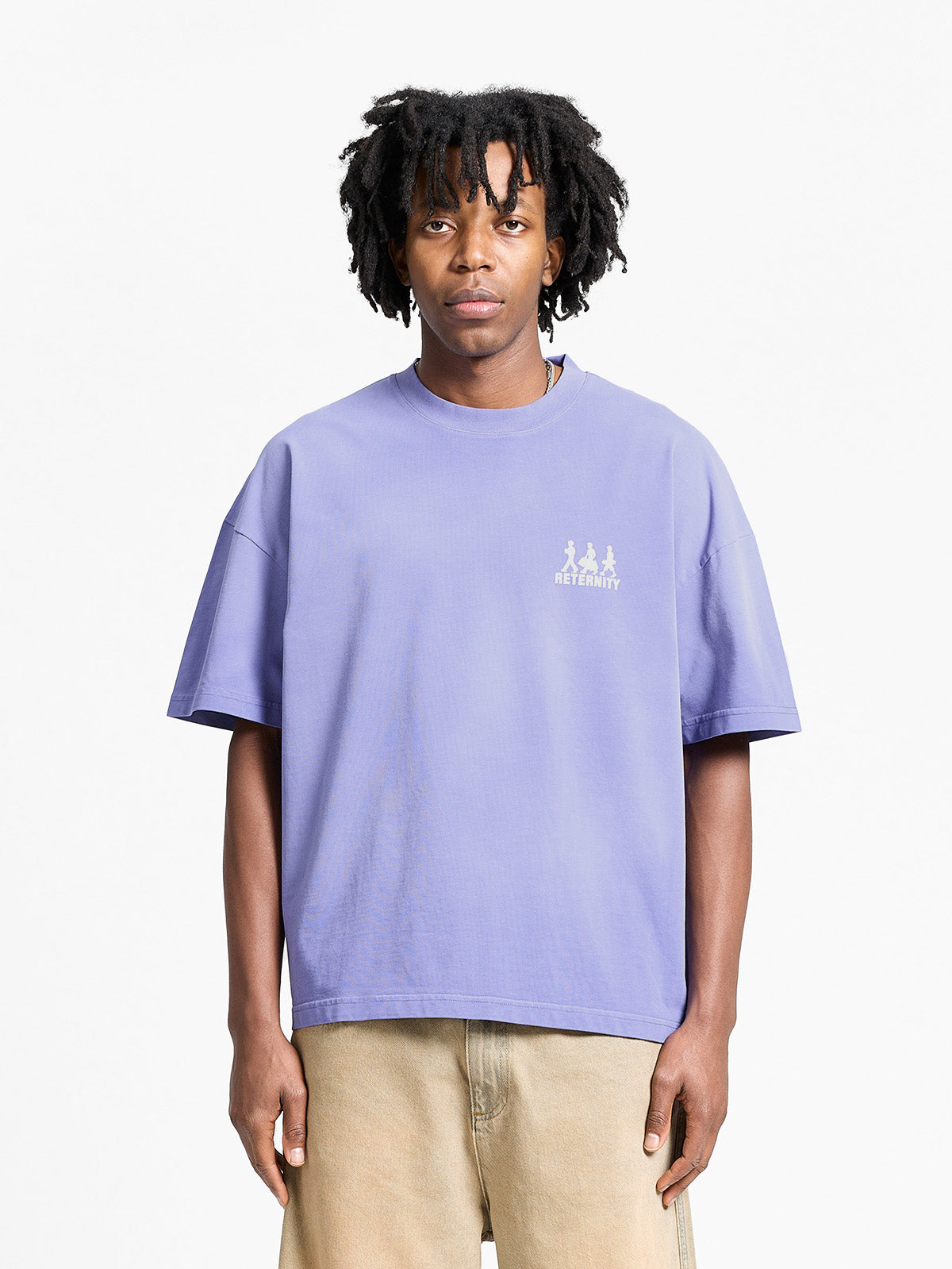 CREATIVE DEPT LOGO T-SHIRT - WASHED PURPLE
