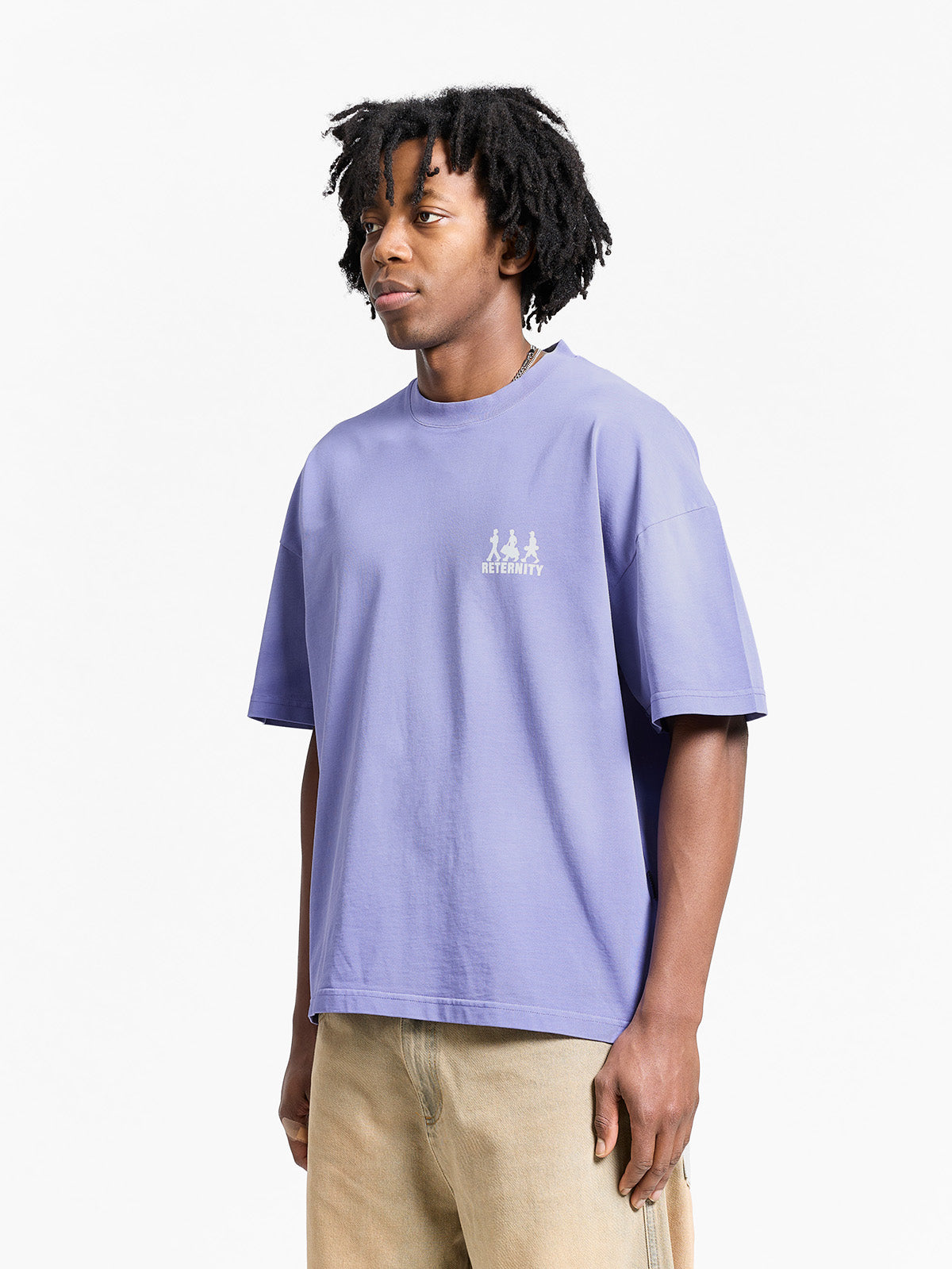 CREATIVE DEPT LOGO T-SHIRT - WASHED PURPLE